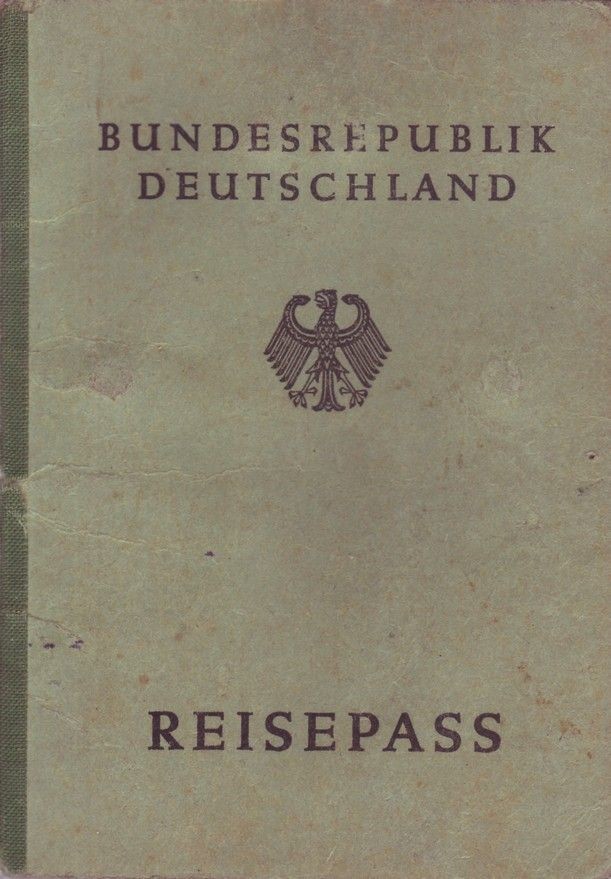 Reisepass Bundesrepublik Deutschland von 1951 (Museum Guntersblum im Kellerweg 73 CC BY-NC-SA)