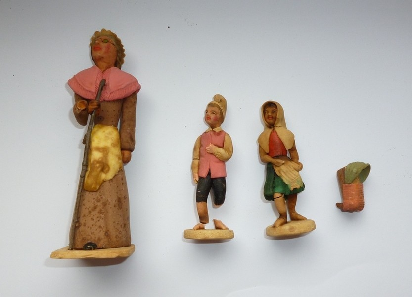 Tonfiguren Hänsel, Gretel und Hexe (Kulturverein Guntersblum CC BY-NC-SA)