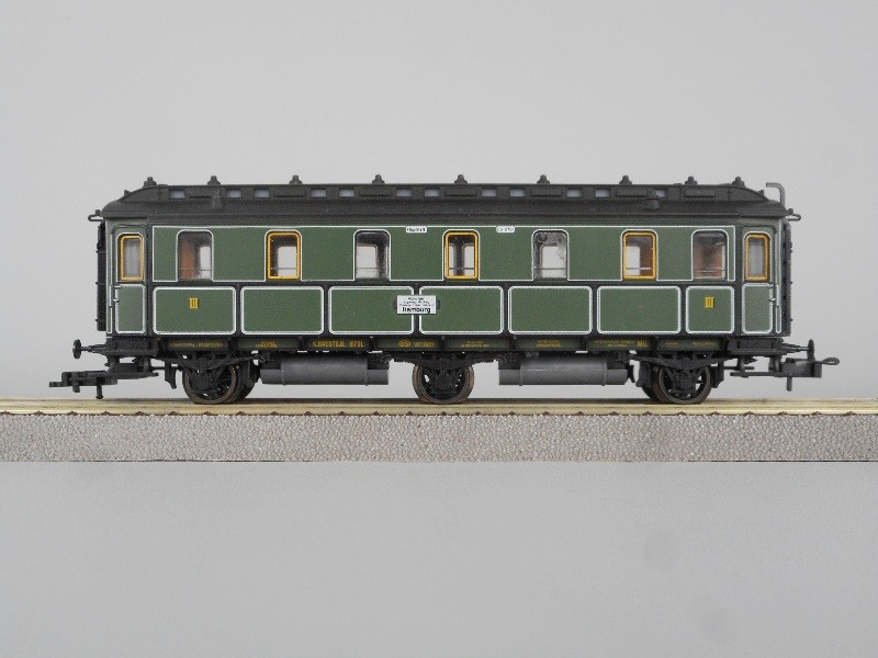 D-Zug Wagen 3. Kl. Trix 52373700 K.Bay.Sts.B. (Volkskunde- und Freilichtmuseum Roscheider Hof CC0)