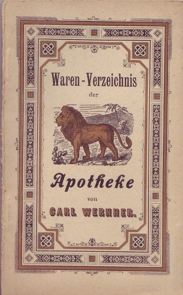 Waren-Verzeichnis der Apotheke von Carl Wernher (Kulturverein Guntersblum CC BY-NC-SA)