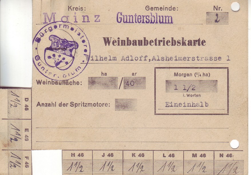 Weinbaubetriebskarten (Kulturverein Guntersblum CC BY-NC-SA)