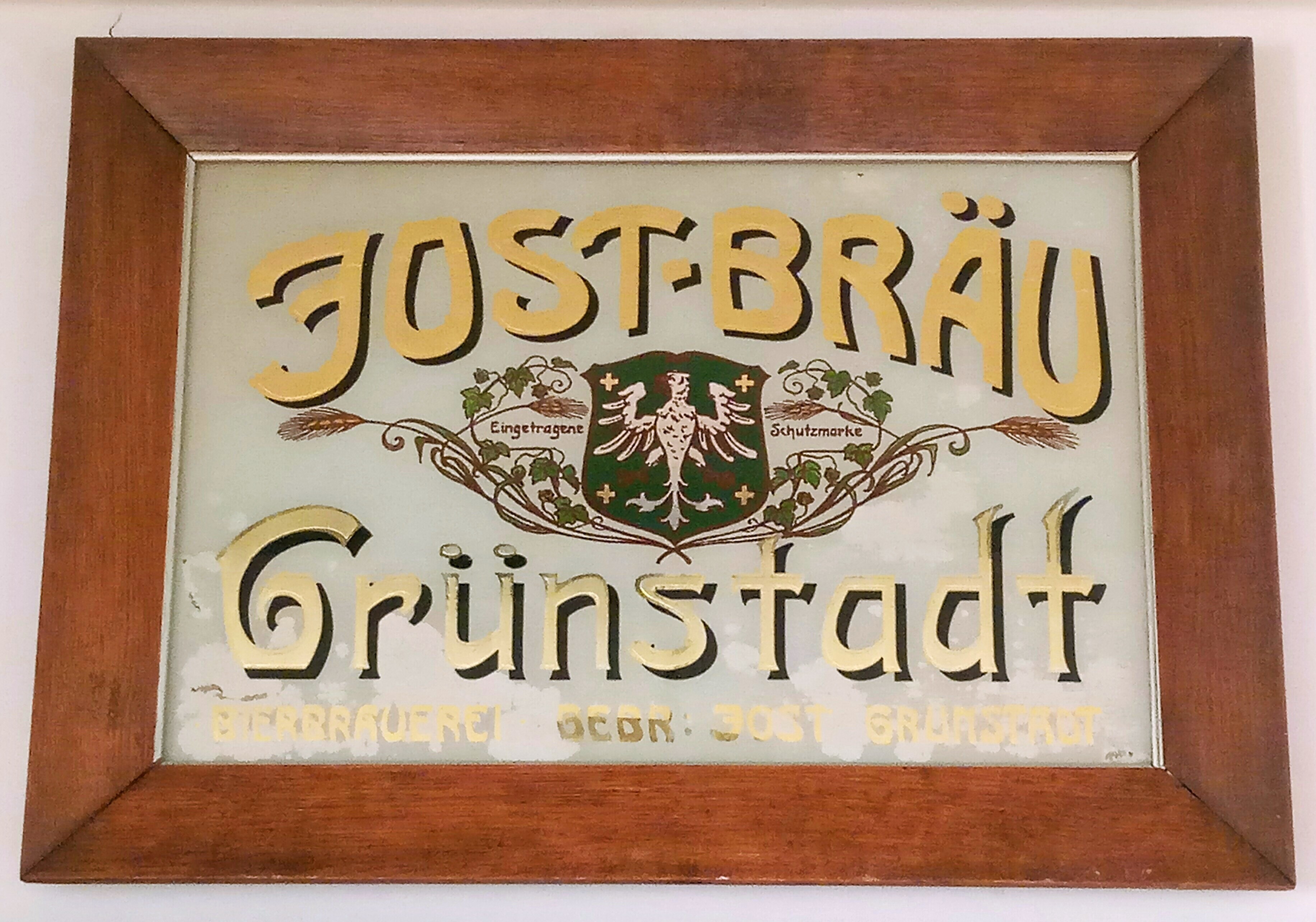 Reklamebild Jost Bräu Grünstadt (Museum Im Alten Rathaus Grünstadt CC BY-NC-SA)