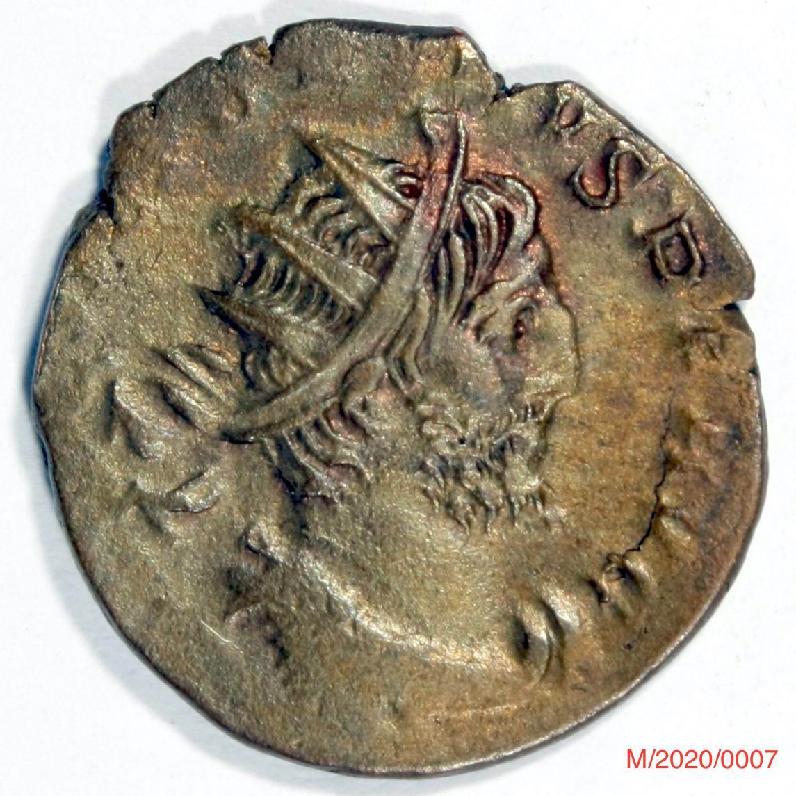 Römische Münze, Nominal Antoninian, Prägeherr Victorinus, Prägeort Gallien ,Original (Museumsgesellschaft Bad Dürkheim e.V. CC BY-NC-SA)
