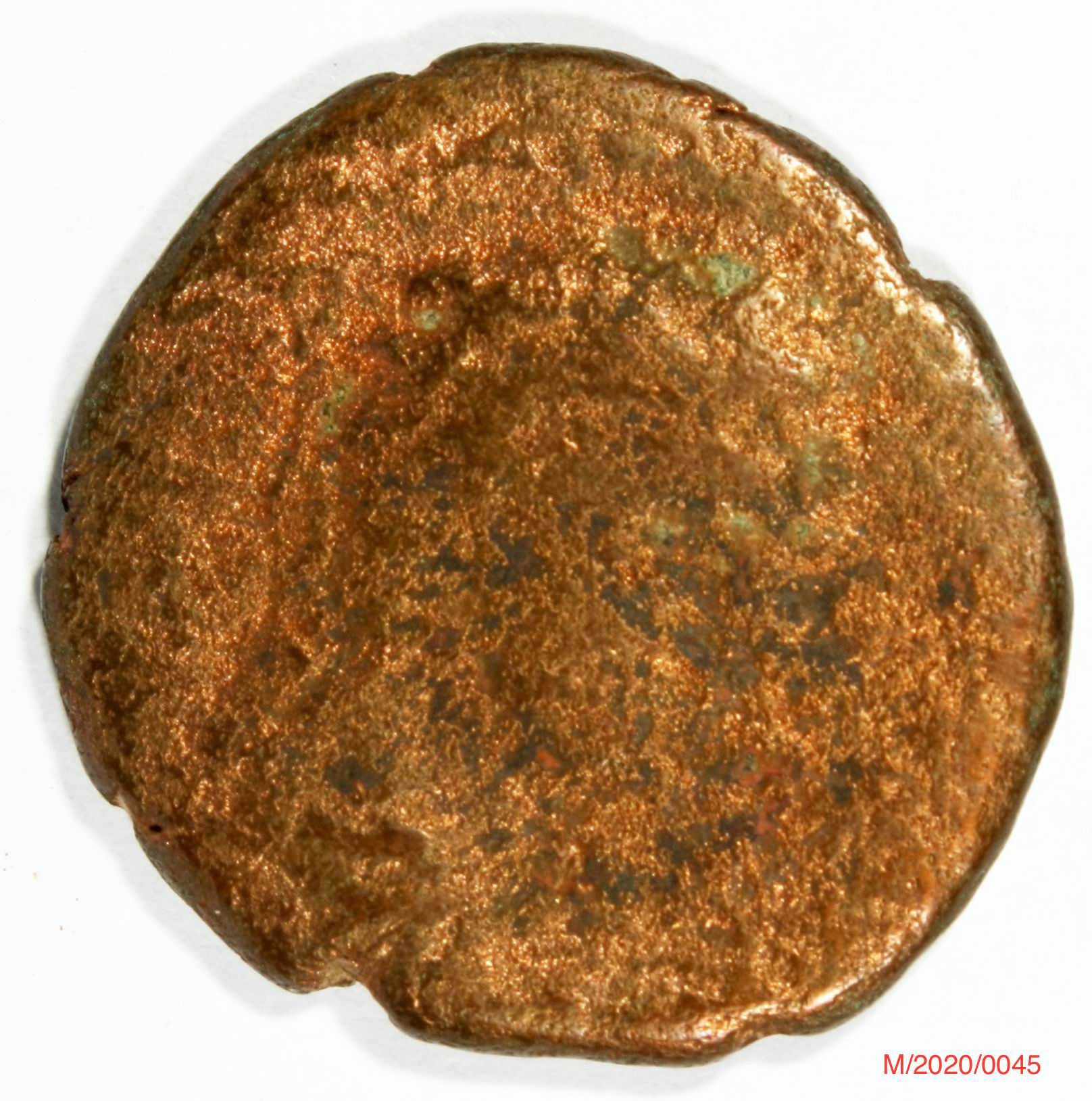 Römische Münze, Nominal As, Prägeherr Augustus, Prägeort Lyon , Original (Museumsgesellschaft Bad Dürkheim e.V. CC BY-NC-SA)