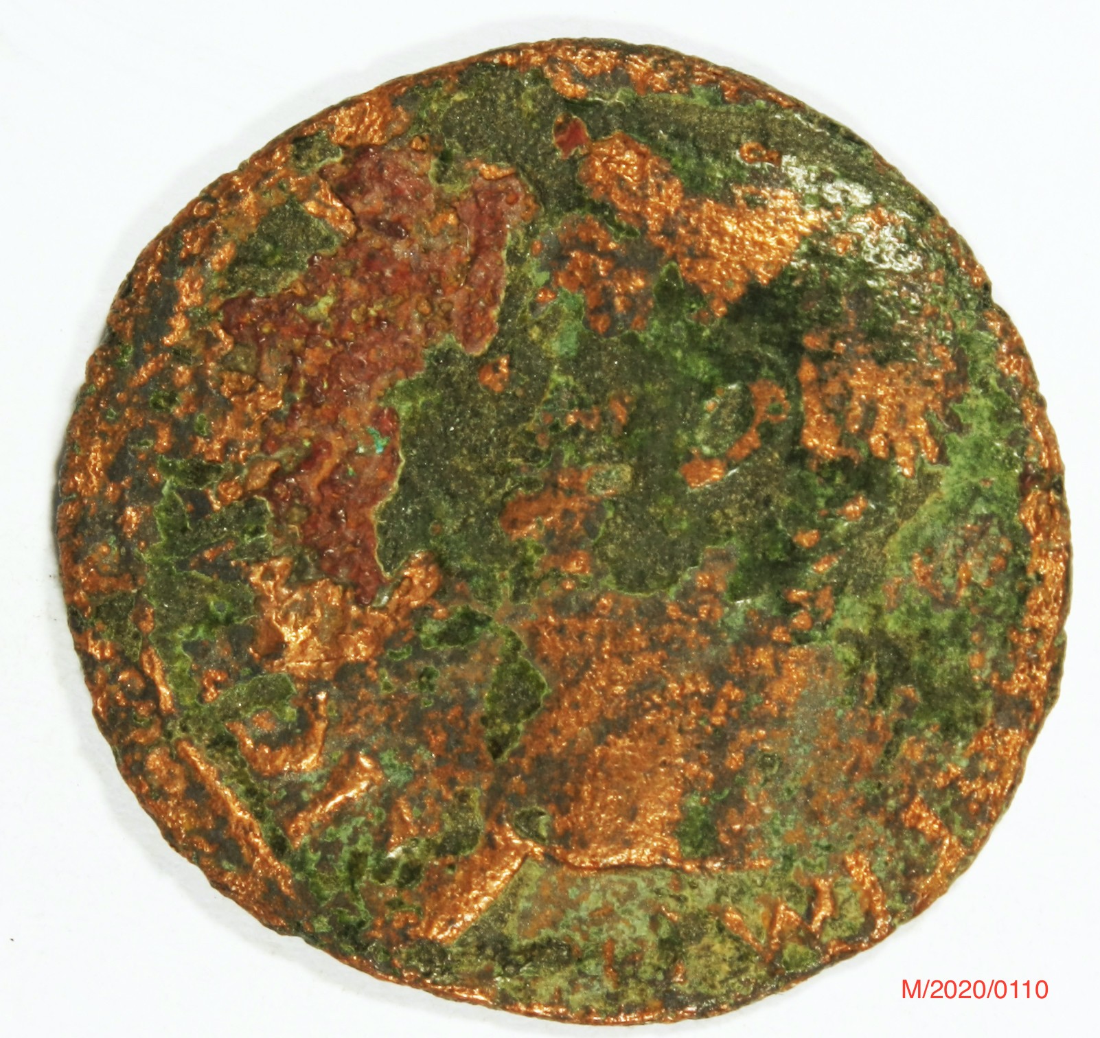 Römische Münze, Nominal As, Prägeherr Claudius I., Prägeort Rom , Original (Museumsgesellschaft Bad Dürkheim e.V. CC BY-NC-SA)