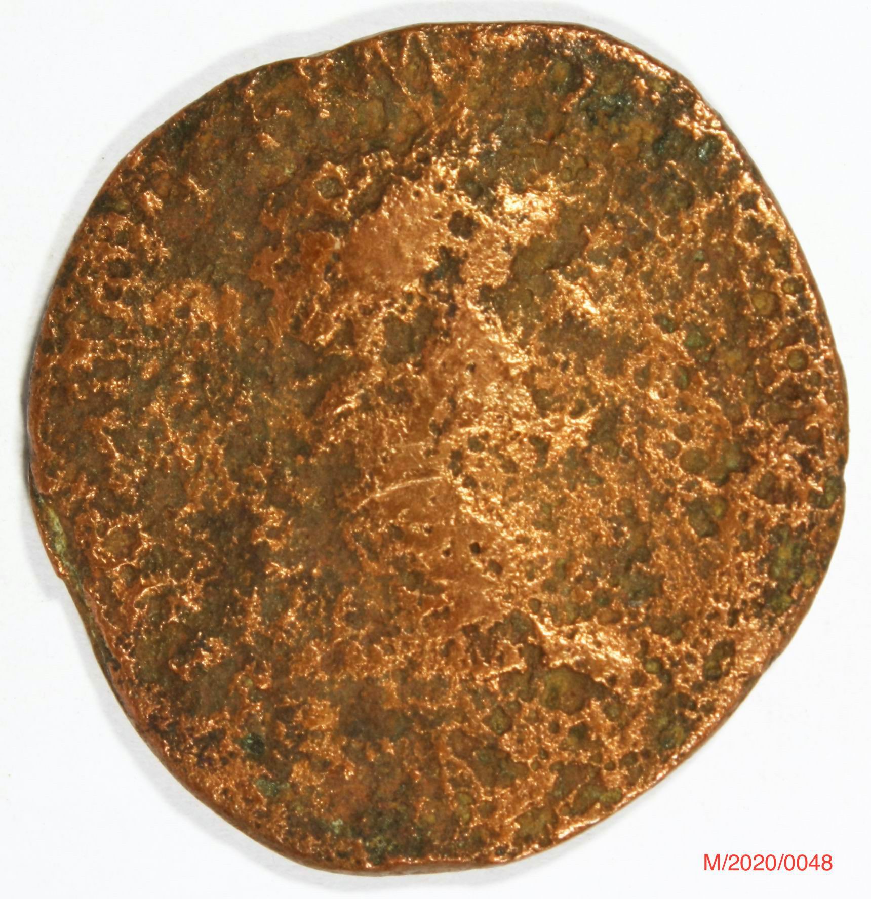 Römische Münze, Nominal As, Prägeherr Domitian, Prägeort Rom , Original (Museumsgesellschaft Bad Dürkheim e.V. CC BY-NC-SA)