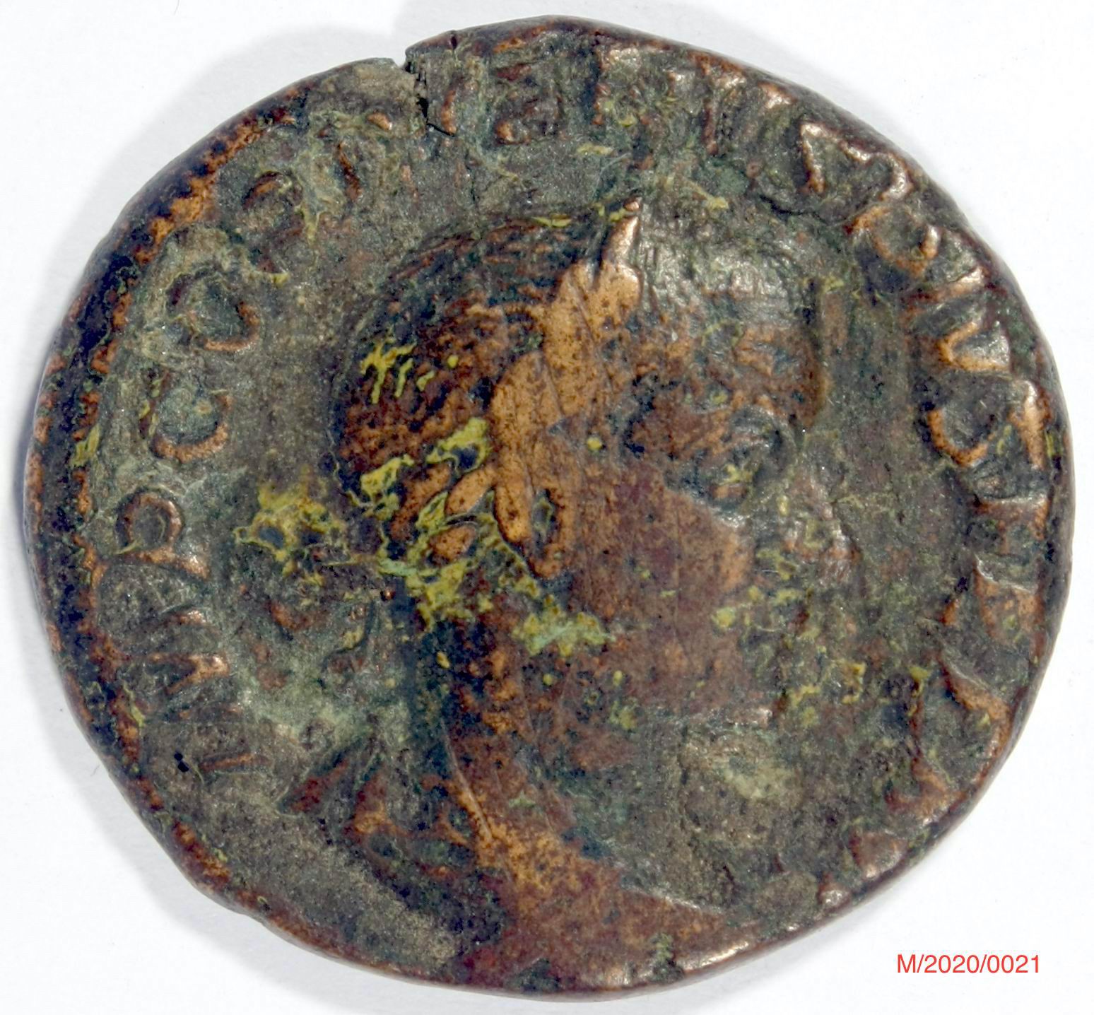 Römische Münze, Nominal As, Prägeherr Gordianus III., Prägeort Rom ,Original (Museumsgesellschaft Bad Dürkheim e.V. CC BY-NC-SA)