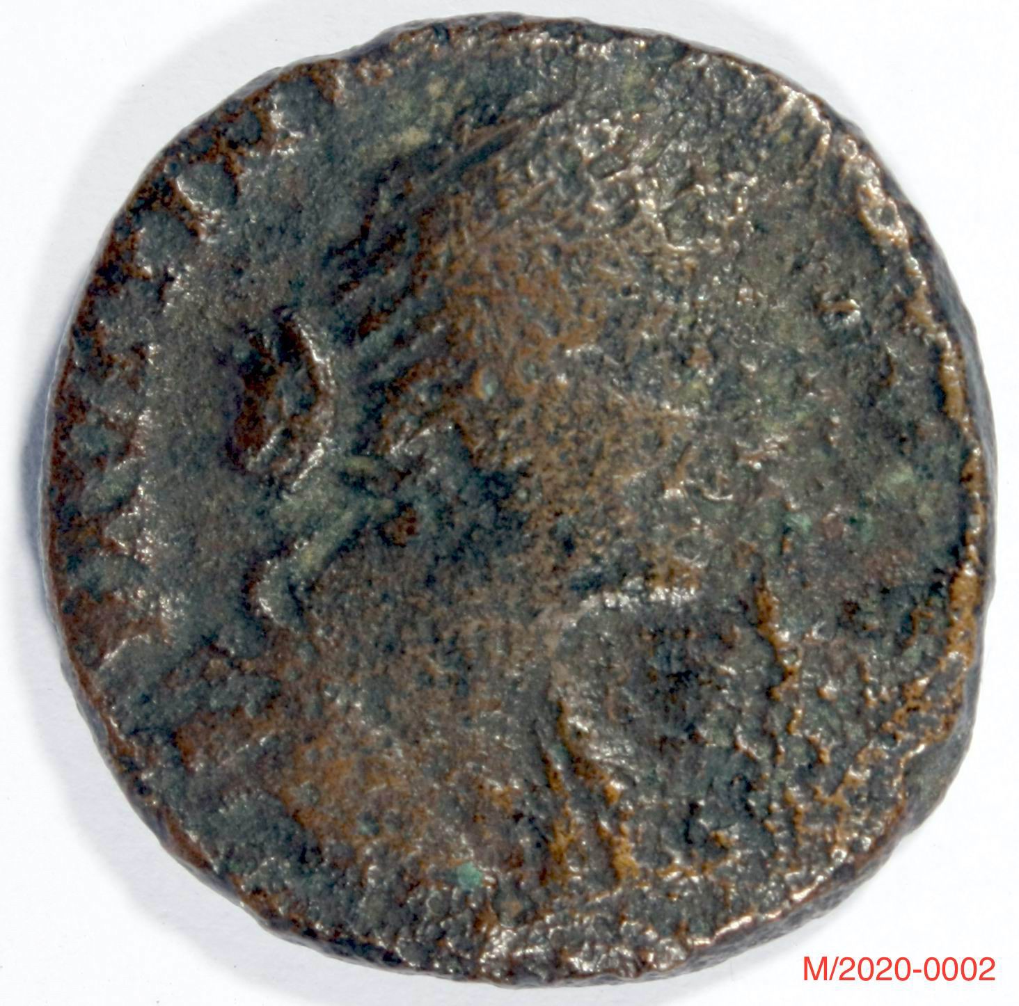 Römische Münze, Nominal As, Prägeherr Marc Aurel, Prägeort Rom ,Original (Museumsgesellschaft Bad Dürkheim e.V. CC BY-NC-SA)