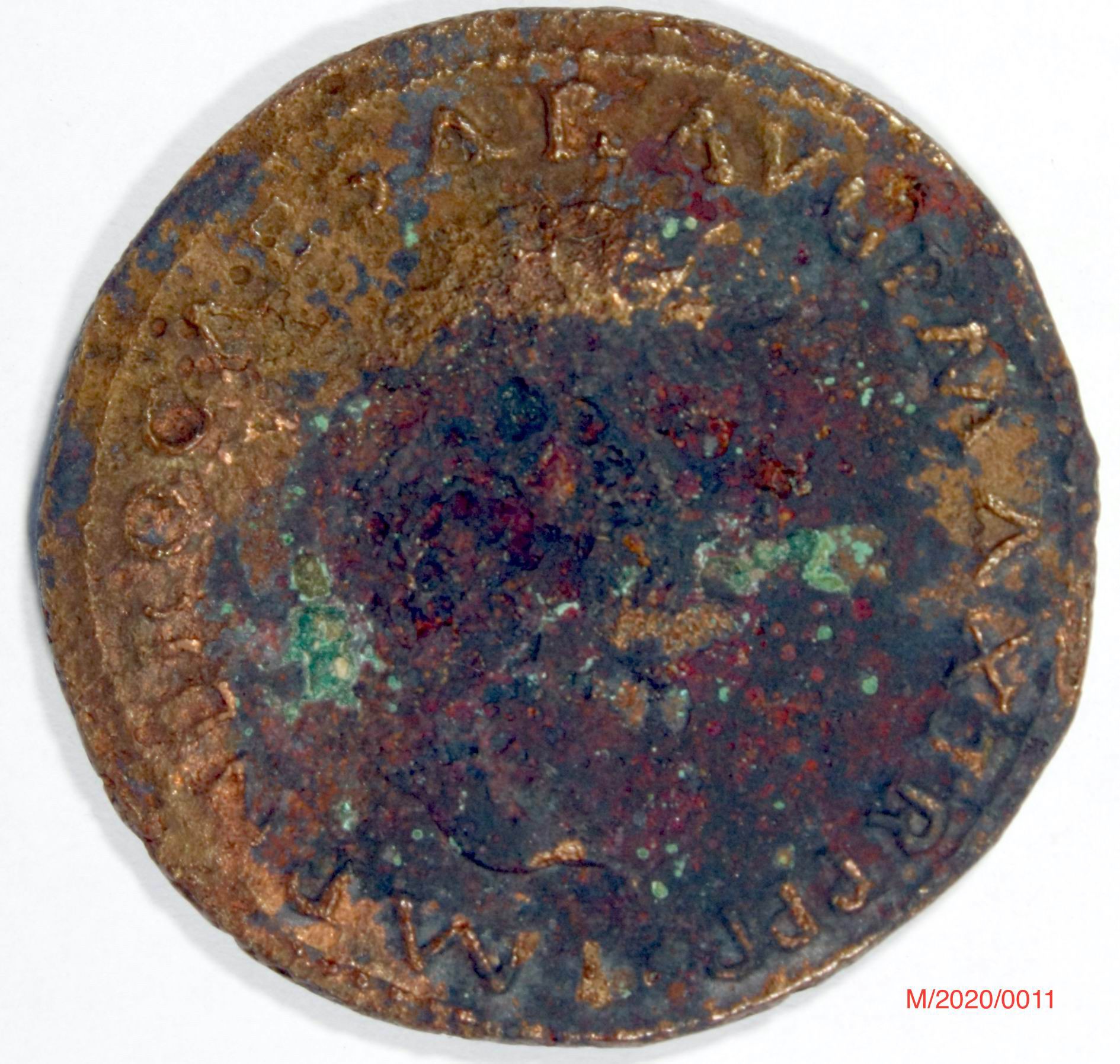 Römische Münze, Nominal As, Prägeherr Nero, Prägeort Lyon ,Original (Museumsgesellschaft Bad Dürkheim e.V. CC BY-NC-SA)