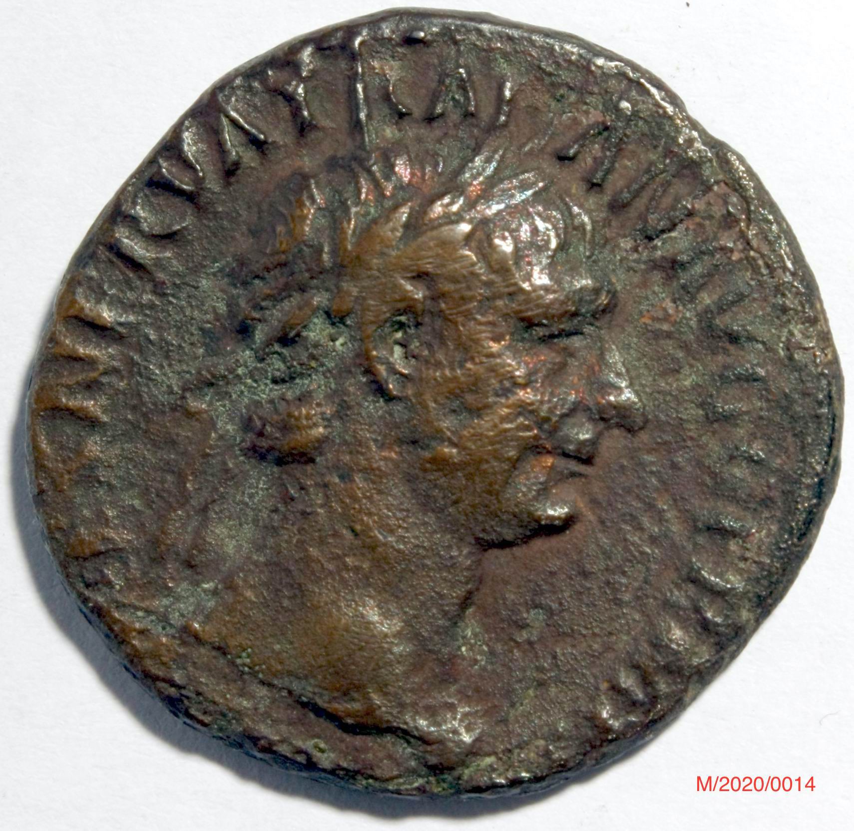 Römische Münze, Nominal As, Prägeherr Traian, Prägeort Rom ,Original (Museumsgesellschaft Bad Dürkheim e.V. CC BY-NC-SA)