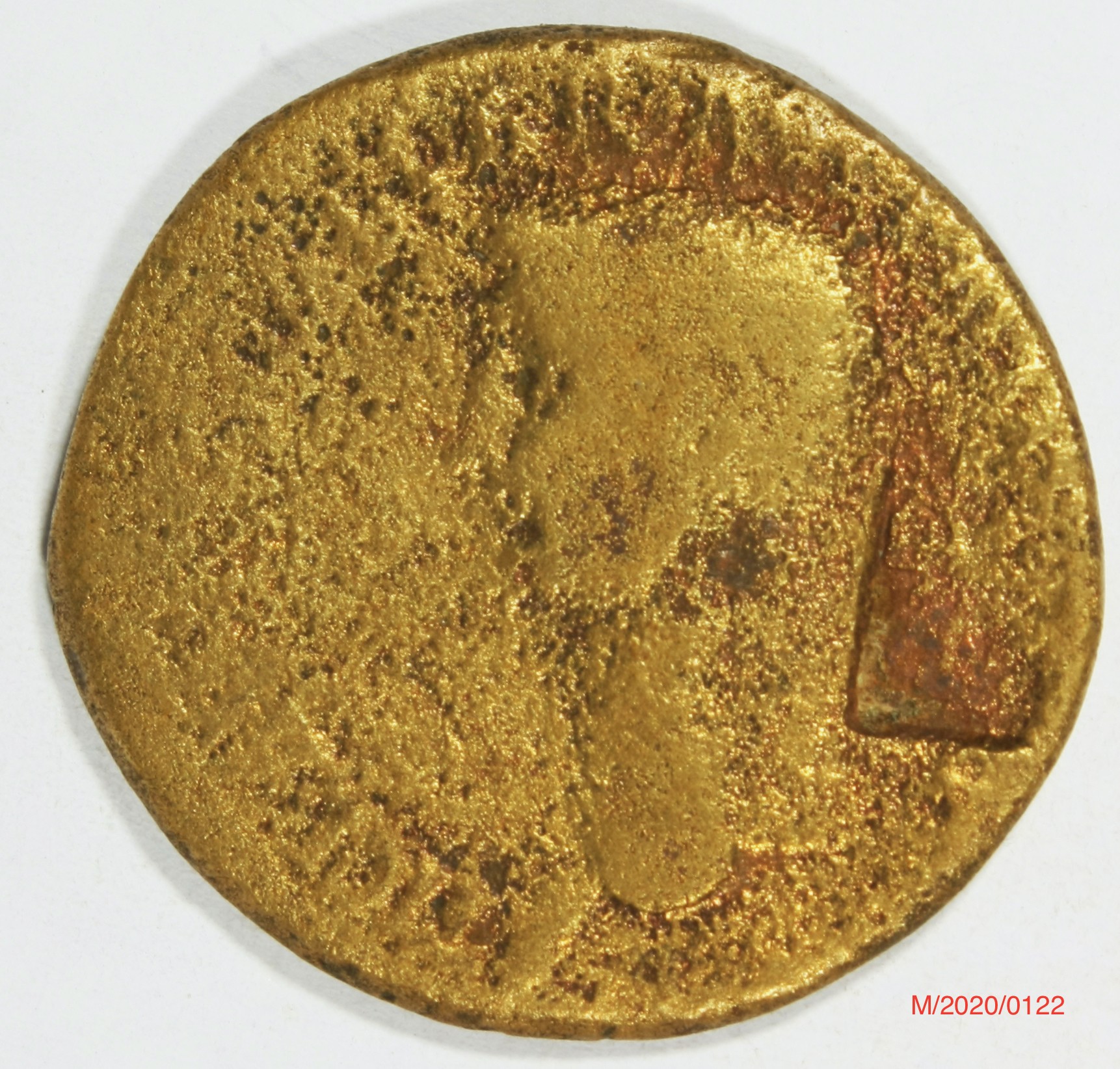 Römische Münze, Nominal Dupondius, Prägeherr Claudius I., Prägeort Rom , Original (Museumsgesellschaft Bad Dürkheim e.V. CC BY-NC-SA)