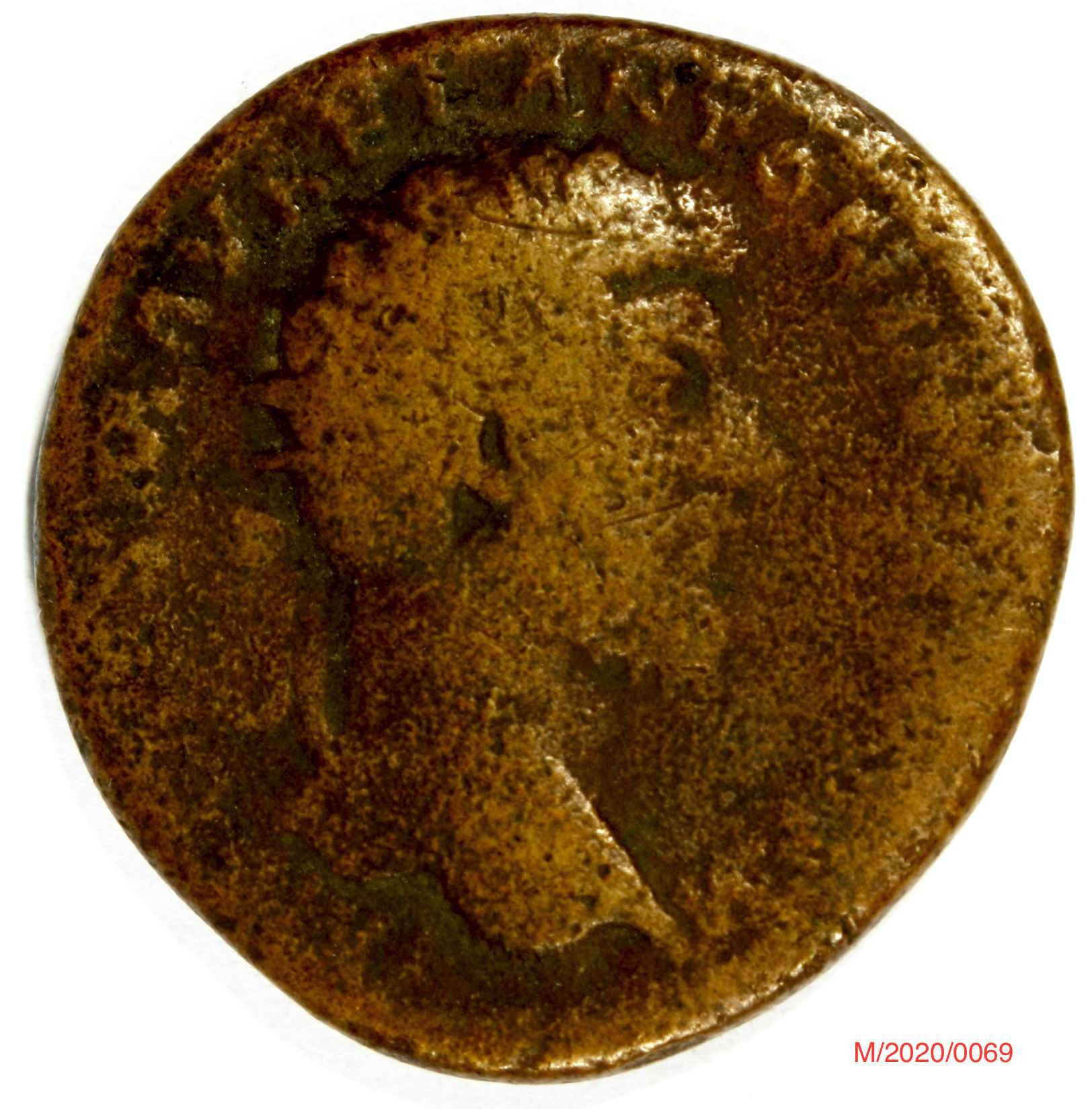 Römische Münze, Nominal Dupondius, Prägeherr Marc Aurel, Prägeort Rom , Original (Museumsgesellschaft Bad Dürkheim e.V. CC BY-NC-SA)