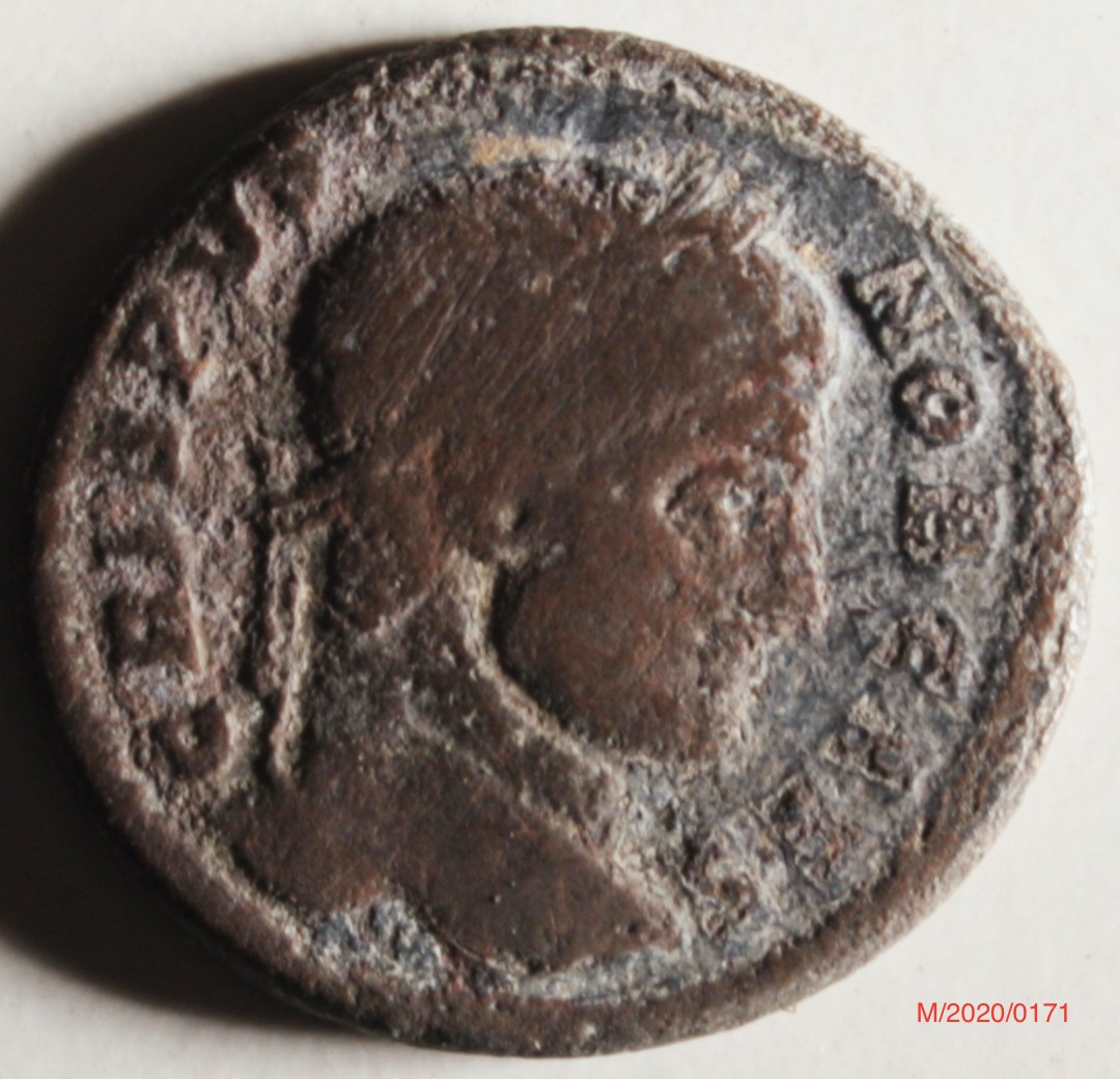 Römische Münze, Nominal Follis, Prägeherr Constantinus I., Prägeort nicht bestimmbarer Prägeort , Original (Museumsgesellschaft Bad Dürkheim e.V. CC BY-NC-SA)