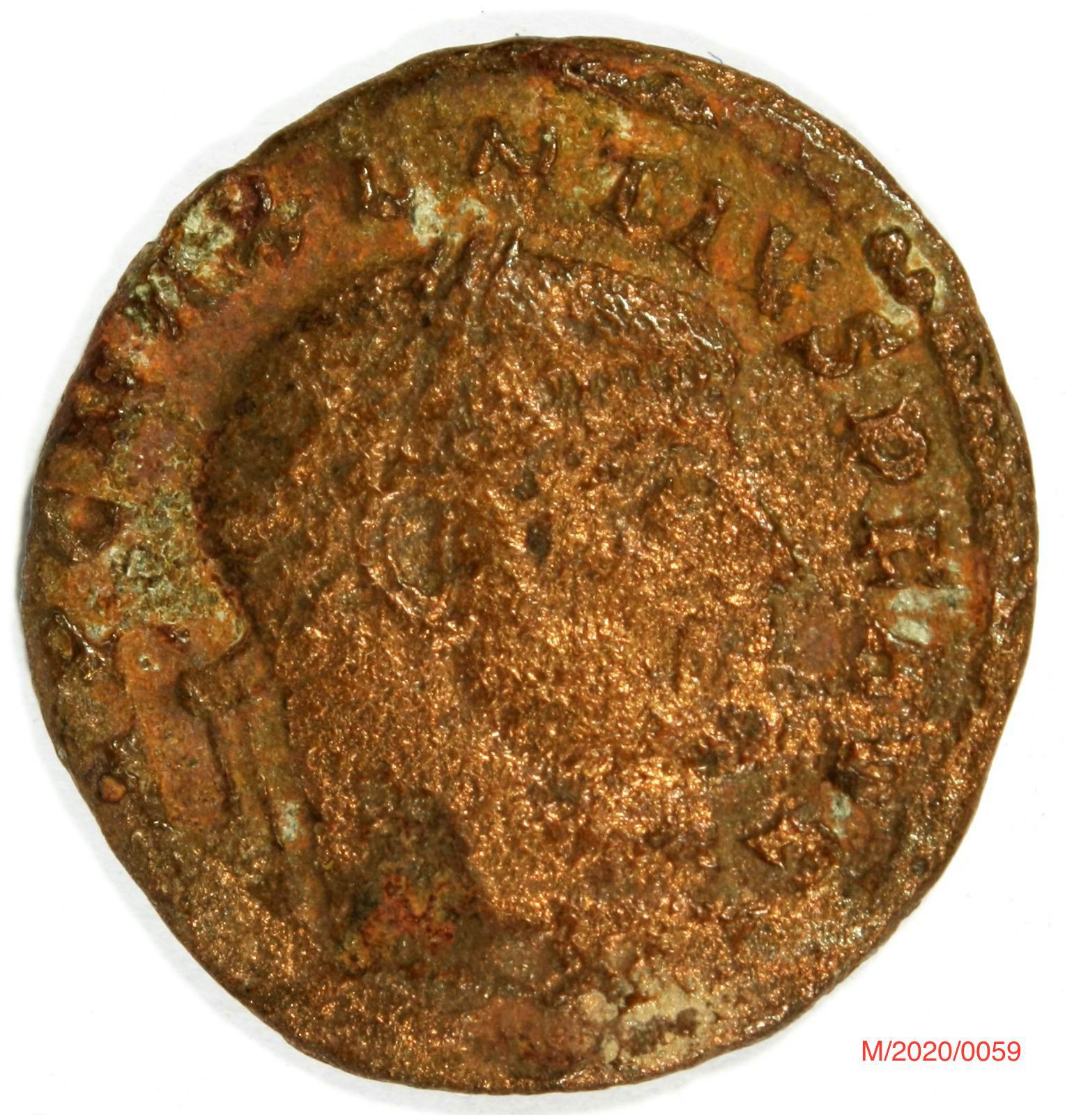 Römische Münze, Nominal Follis, Prägeherr Maxentius, Prägeort Aquileia , Original (Museumsgesellschaft Bad Dürkheim e.V. CC BY-NC-SA)