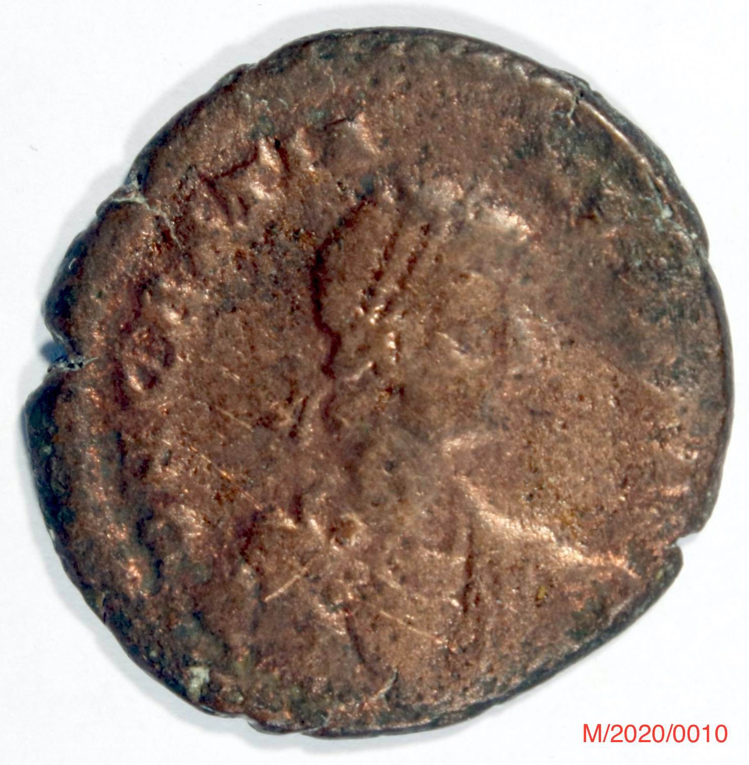 Römische Münze, Nominal Maiorina, Prägeherr Gratian, Prägeort Trier ,Original (Museumsgesellschaft Bad Dürkheim e.V. CC BY-NC-SA)