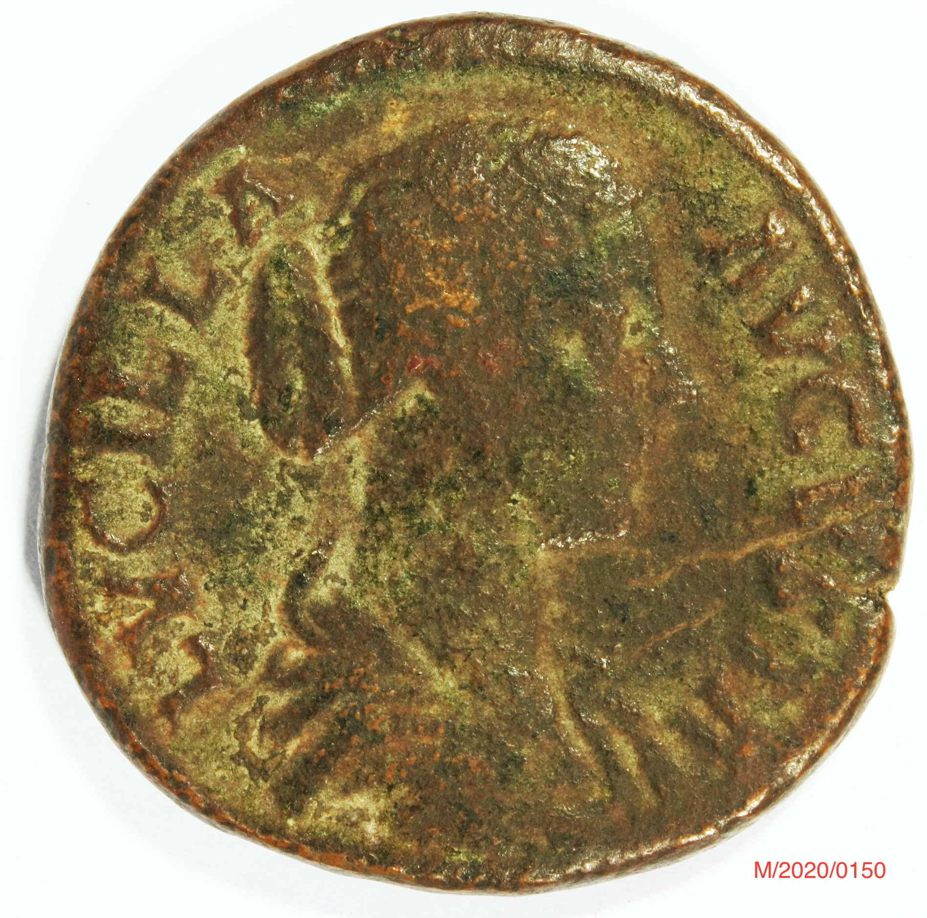 Römische Münze, Nominal Sesterz, Prägeherr Marc Aurel, Prägeort Rom , Original (Museumsgesellschaft Bad Dürkheim e.V. CC BY-NC-SA)
