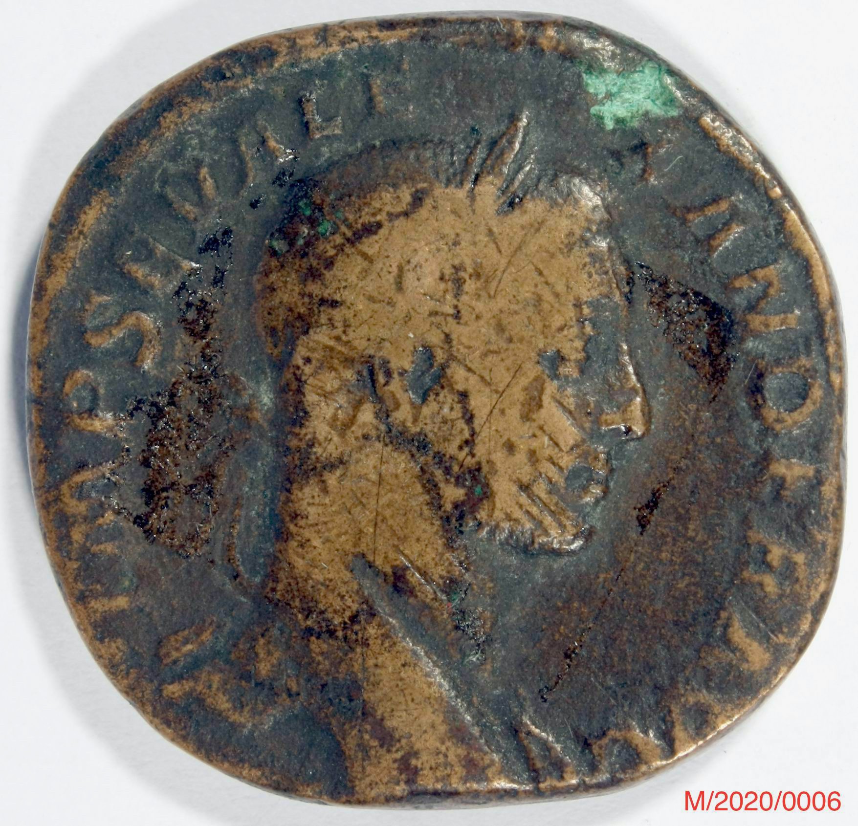 Römische Münze, Nominal Sesterz, Prägeherr Severus Alexander, Prägeort Rom ,Original (Museumsgesellschaft Bad Dürkheim e.V. CC BY-NC-SA)