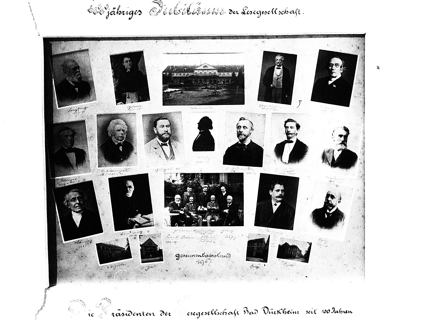 Foto-Sammlung Adolf Krapp, Ordner 11: Lesegesellschaft, 1907 (Museumsgesellschaft Bad Dürkheim e.V. CC BY-NC-SA)