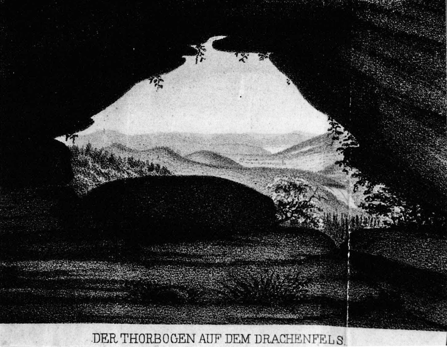 Foto-Sammlung Adolf Krapp, Ordner 13: Drachenfels, 1857 (Museumsgesellschaft Bad Dürkheim e.V. CC BY-NC-SA)
