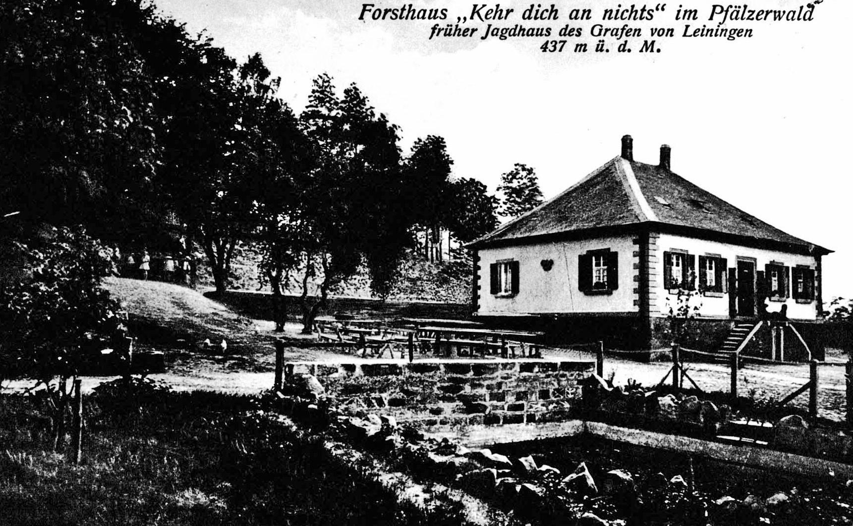 Foto-Sammlung Adolf Krapp, Ordner 13: Forsthaus Kehr dich an Nichts, 1929 (Museumsgesellschaft Bad Dürkheim e.V. CC BY-NC-SA)