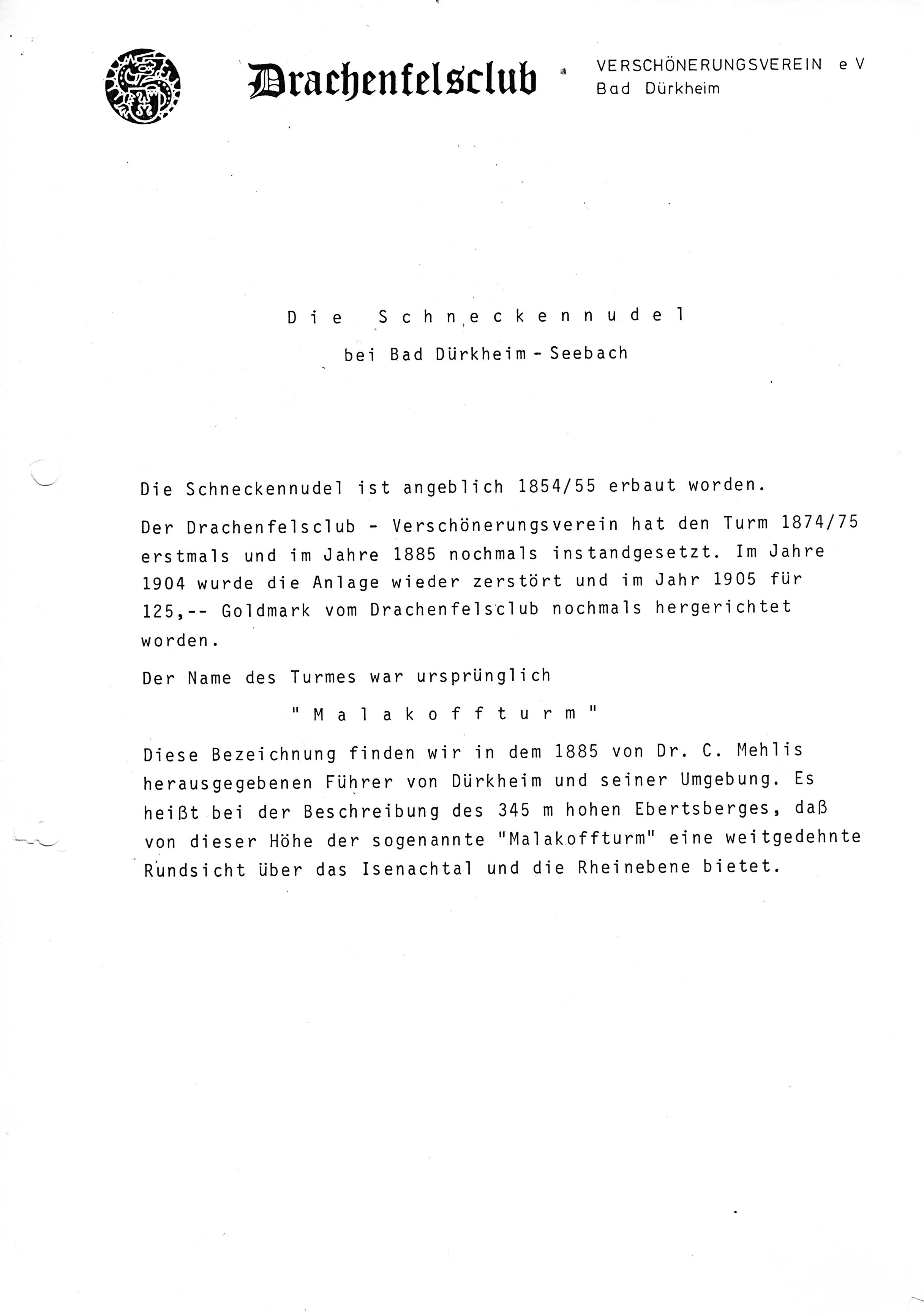 Foto-Sammlung Adolf Krapp, Ordner 13: Schneckennudel, 2. Hälfte 20. Jahrhundert (Museumsgesellschaft Bad Dürkheim e.V. CC BY-NC-SA)