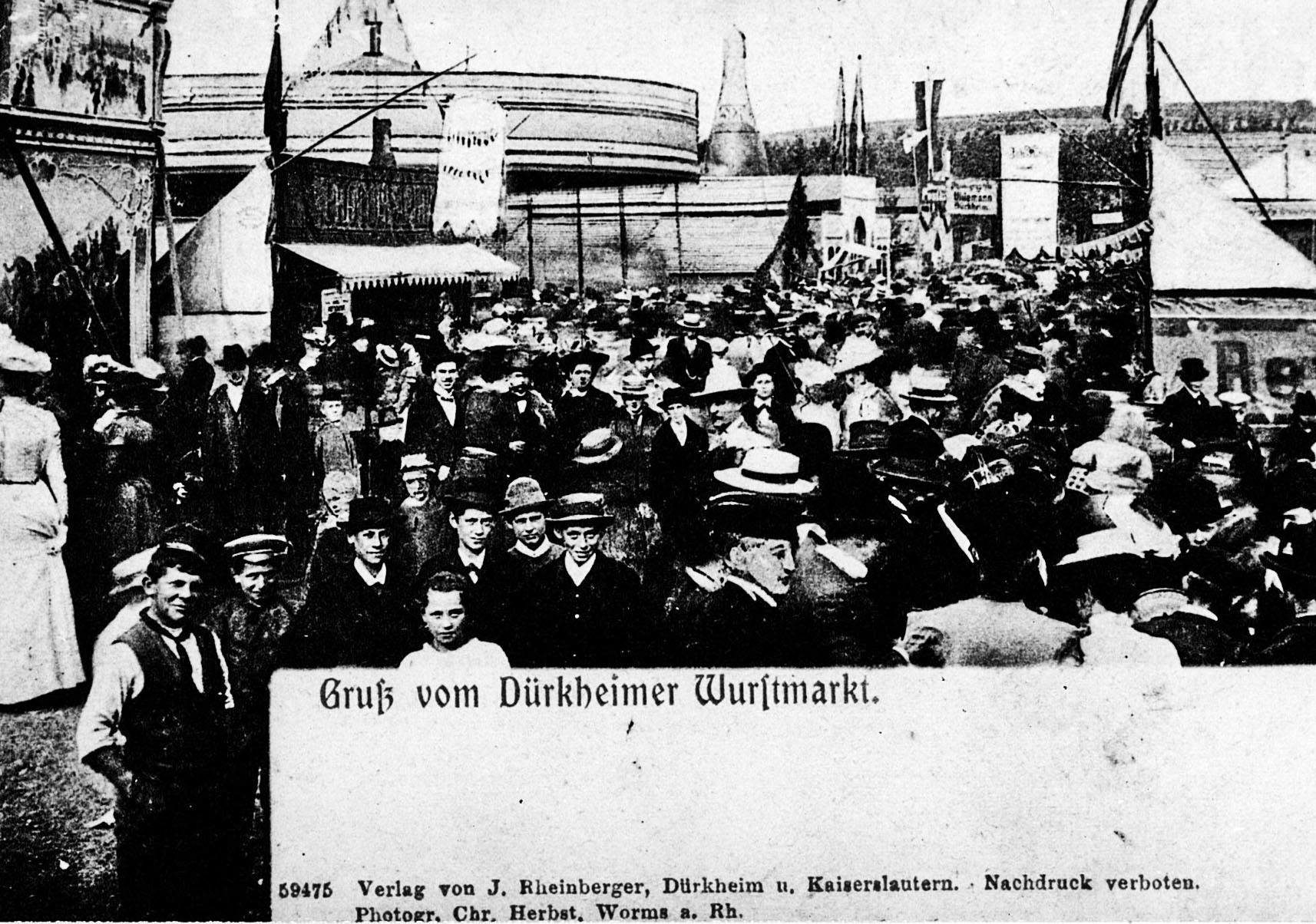 Foto-Sammlung Adolf Krapp, Ordner 15: Wurstmarkt, 1898 (Museumsgesellschaft Bad Dürkheim e.V. CC BY-NC-SA)