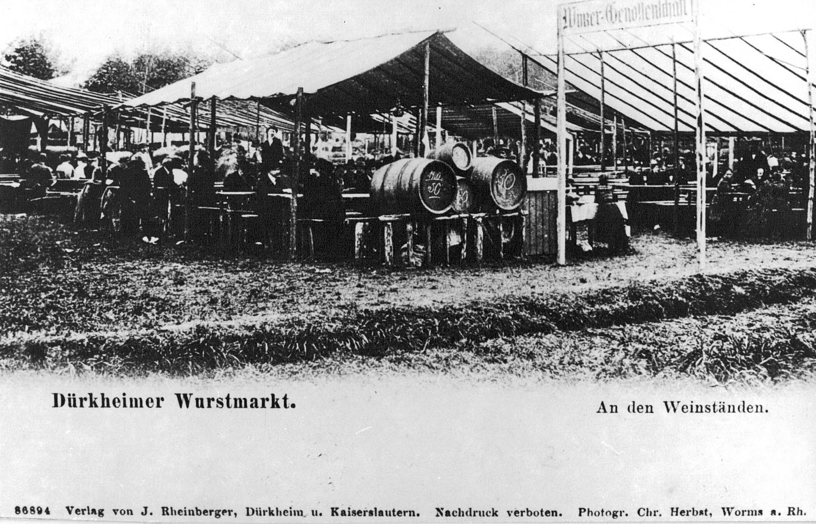 Foto-Sammlung Adolf Krapp, Ordner 15: Wurstmarkt, 1902 (Museumsgesellschaft Bad Dürkheim e.V. CC BY-NC-SA)