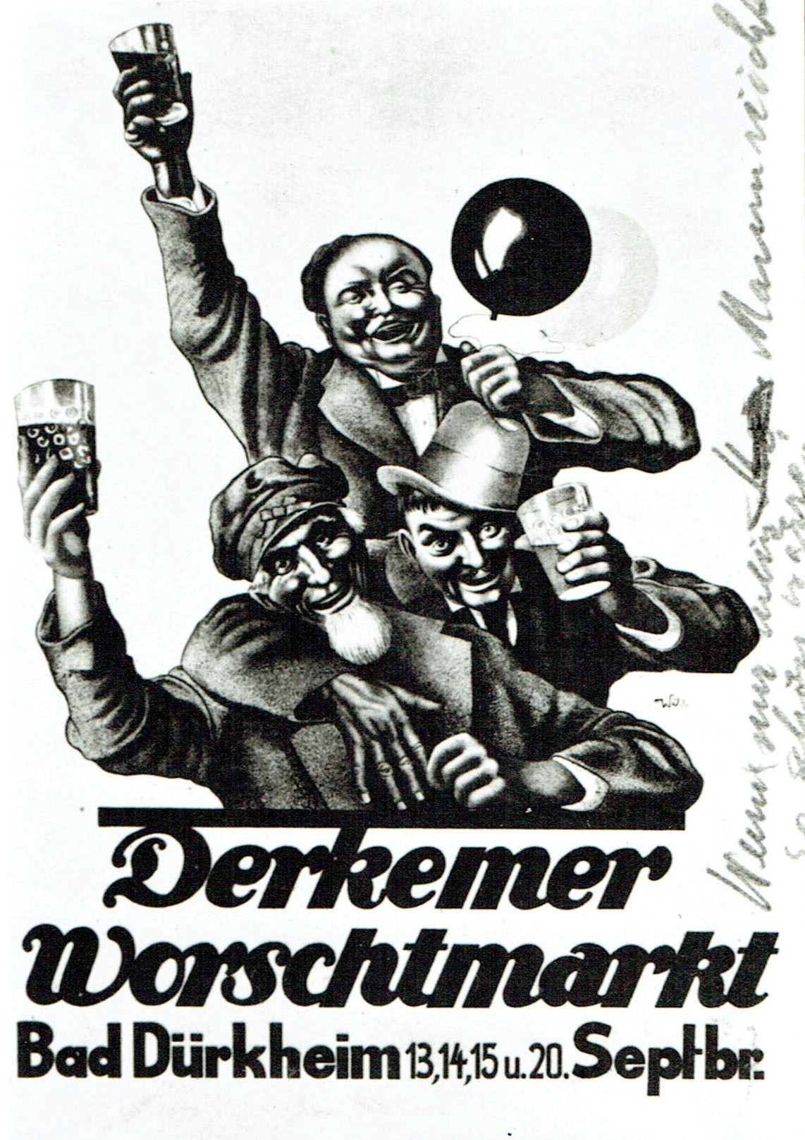 Foto-Sammlung Adolf Krapp, Ordner 15: Wurstmarkt, 1925 (Museumsgesellschaft Bad Dürkheim e.V. CC BY-NC-SA)