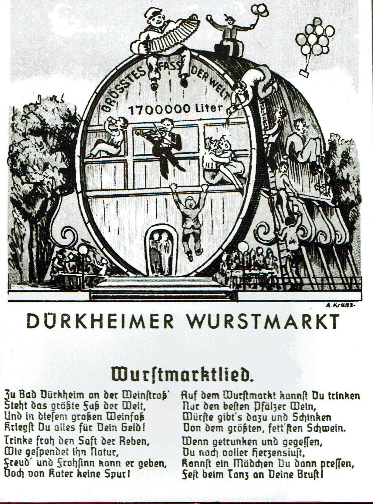 Foto-Sammlung Adolf Krapp, Ordner 15: Wurstmarkt, 1954 (Museumsgesellschaft Bad Dürkheim e.V. CC BY-NC-SA)
