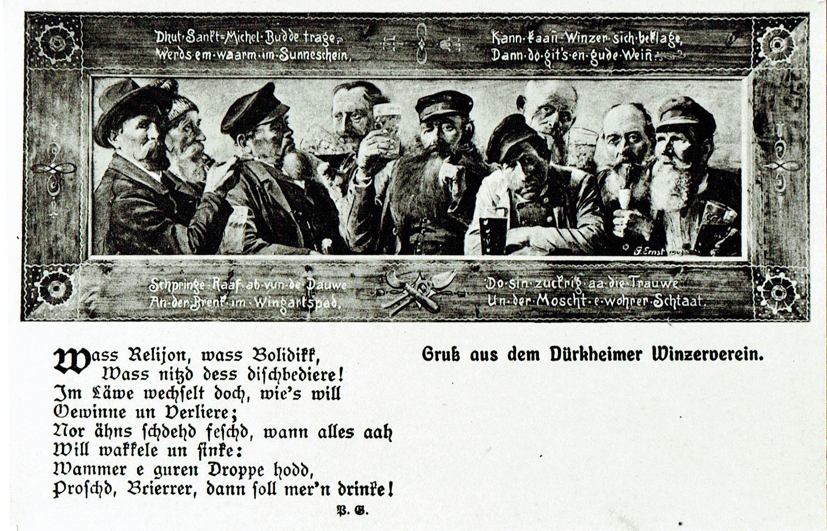 Foto-Sammlung Adolf Krapp, Ordner 16: Postkarte, 1920 (Museumsgesellschaft Bad Dürkheim e.V. CC BY-NC-SA)