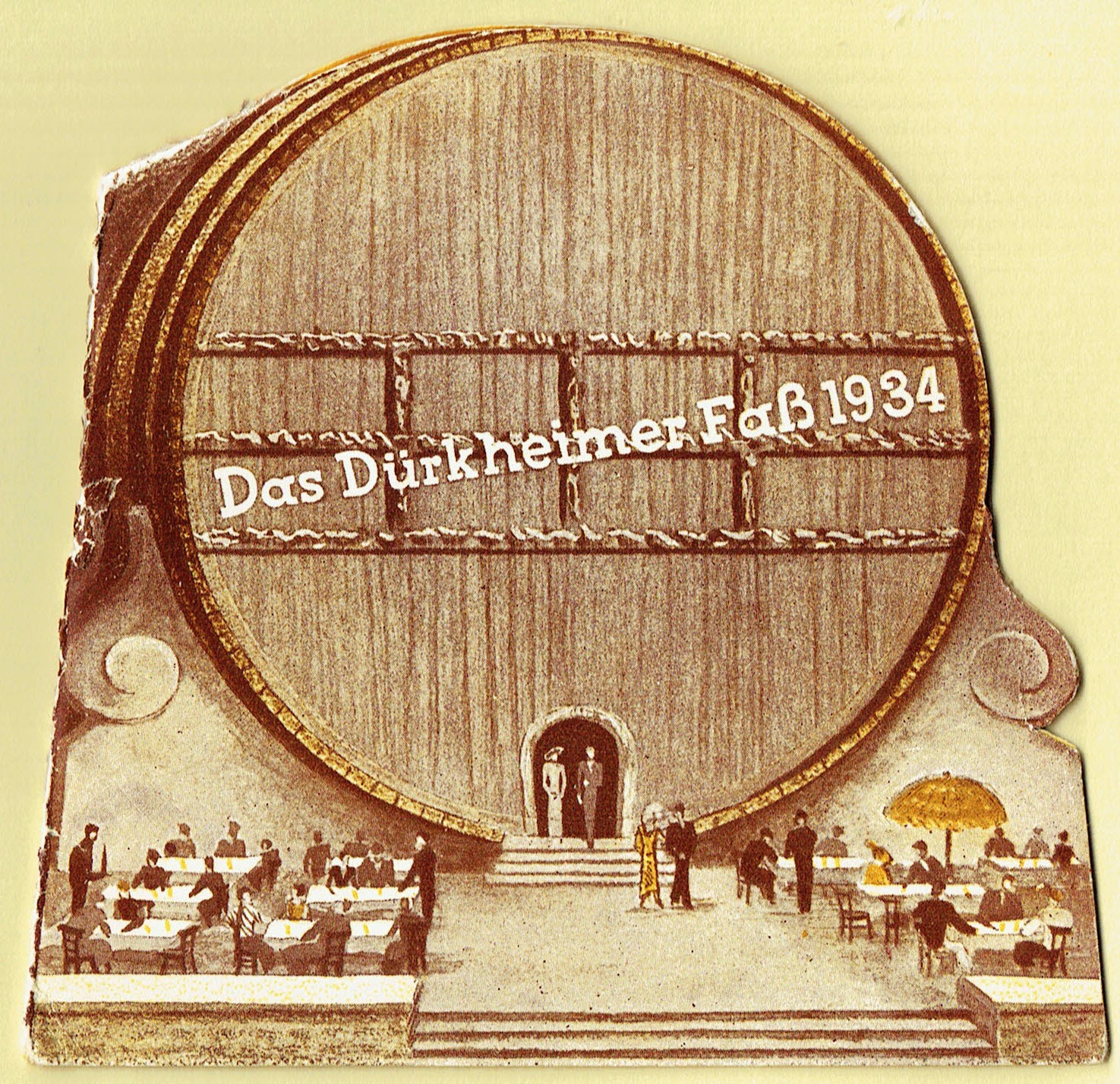 Foto-Sammlung Adolf Krapp, Ordner 16: Riesenfass, 1935 (Museumsgesellschaft Bad Dürkheim e.V. CC BY-NC-SA)