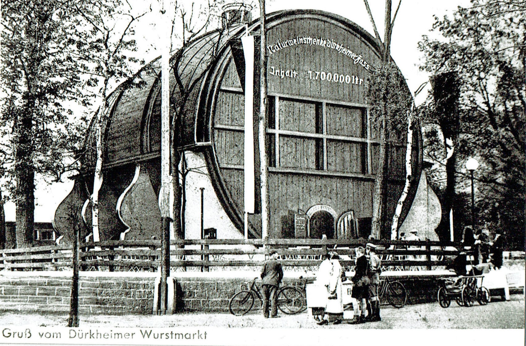 Foto-Sammlung Adolf Krapp, Ordner 16: Riesenfass, 1939 (Museumsgesellschaft Bad Dürkheim e.V. CC BY-NC-SA)