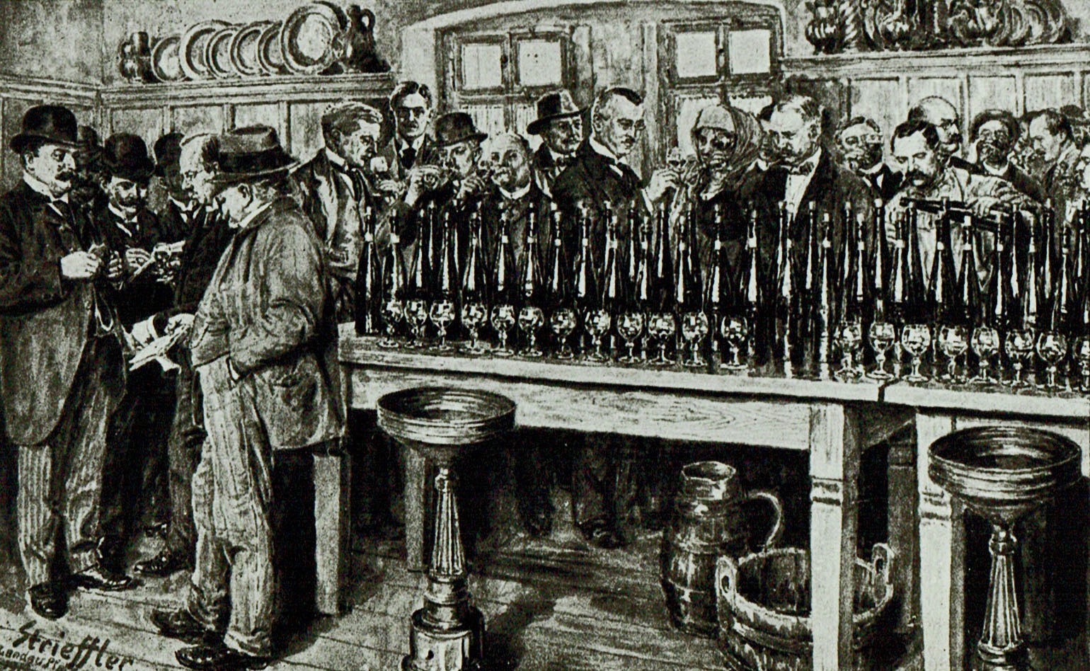 Foto-Sammlung Adolf Krapp, Ordner 16: Weinversteigerung, 2. Hälfte 20. Jahrhundert (Museumsgesellschaft Bad Dürkheim e.V. CC BY-NC-SA)