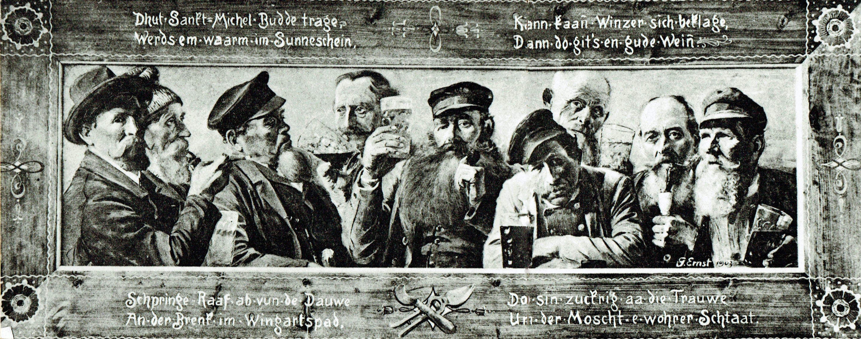 Foto-Sammlung Adolf Krapp, Ordner 16: Winzerportrait, 1903 (Museumsgesellschaft Bad Dürkheim e.V. CC BY-NC-SA)