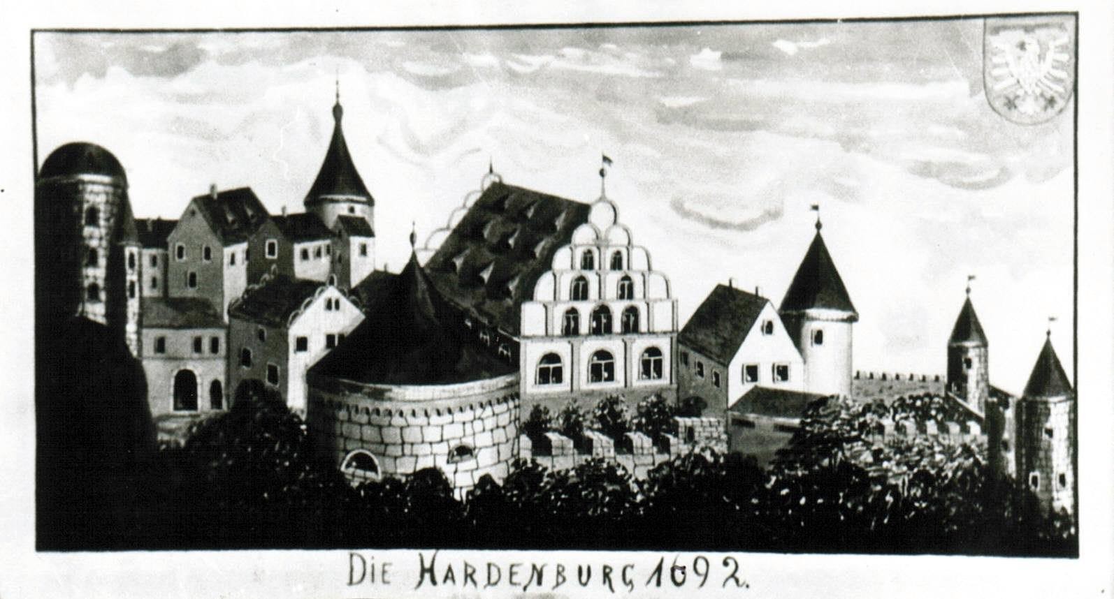 Foto-Sammlung Adolf Krapp, Ordner 2: Hardenburg, 1892 (Museumsgesellschaft Bad Dürkheim e.V. CC BY-NC-SA)