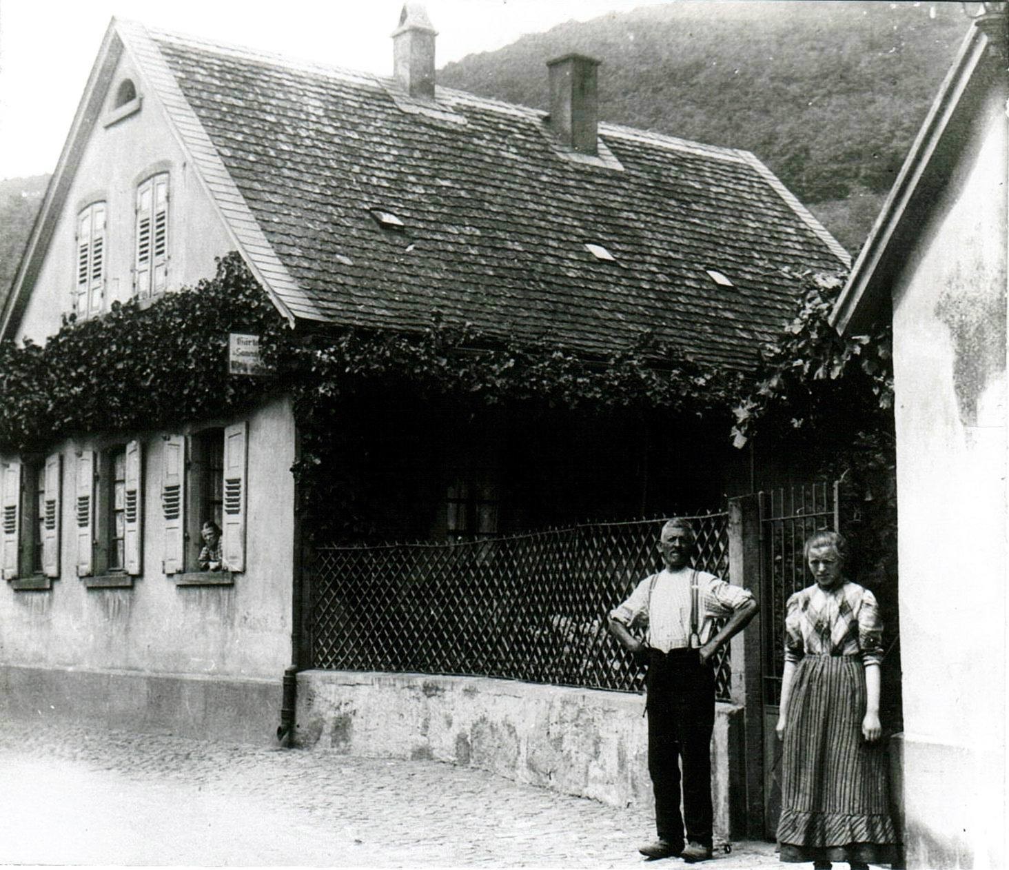 Foto-Sammlung Adolf Krapp, Ordner 3: An der Bach, 1910 (Museumsgesellschaft Bad Dürkheim e.V. CC BY-NC-SA)
