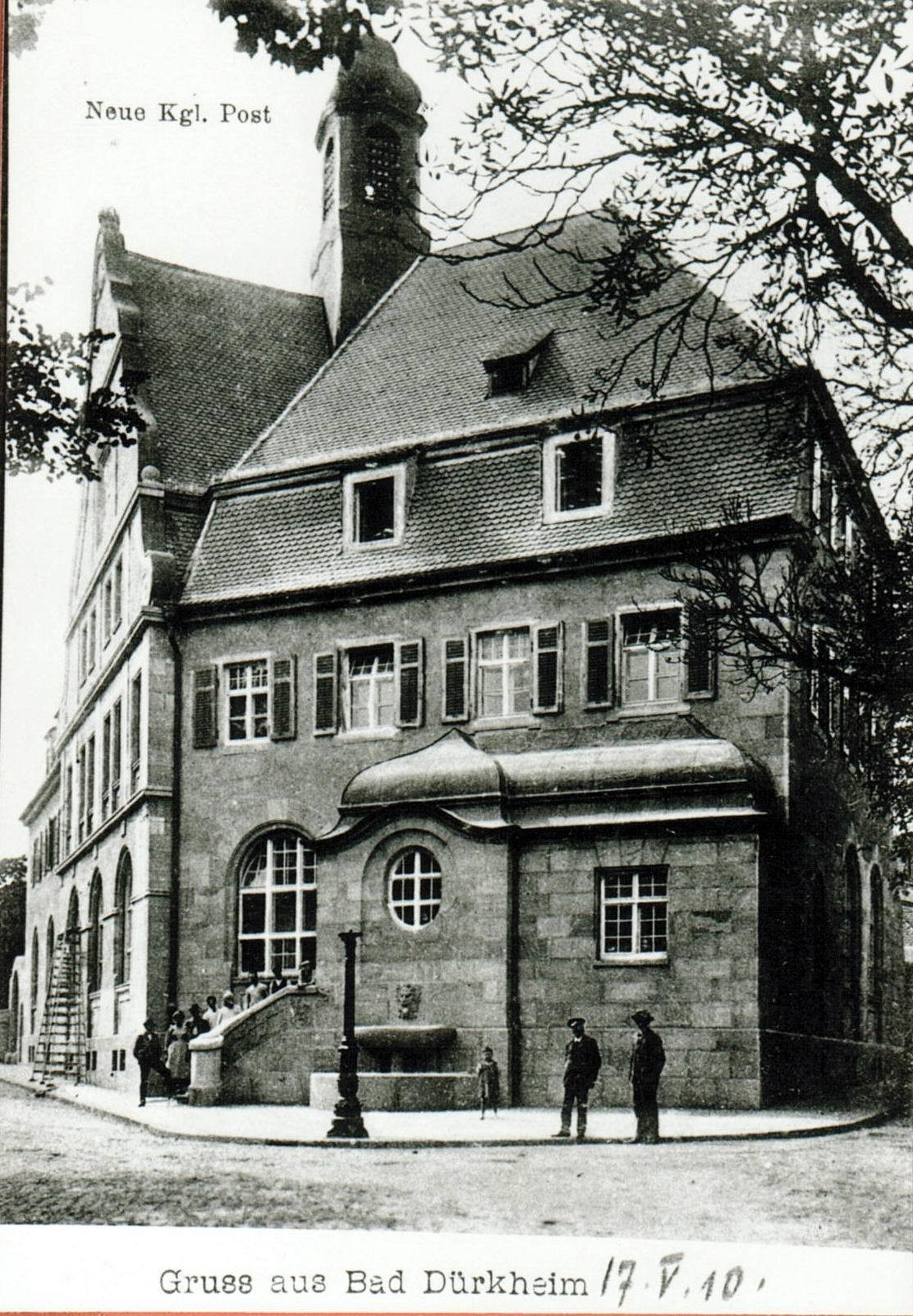 Foto-Sammlung Adolf Krapp, Ordner 3: Bahnhofsplatz, 1910 (Museumsgesellschaft Bad Dürkheim e.V. CC BY-NC-SA)