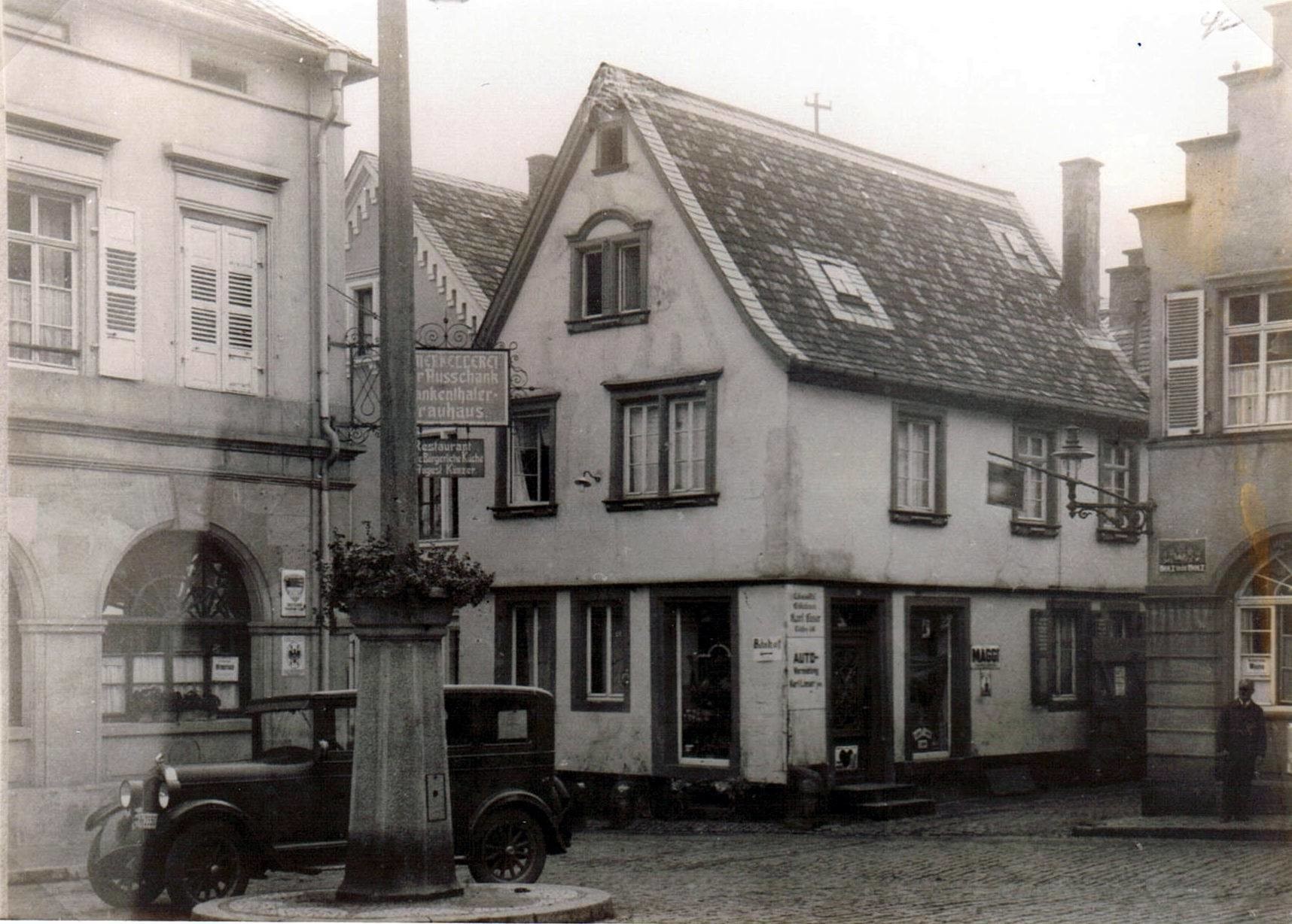 Foto-Sammlung Adolf Krapp, Ordner 3: Römerplatz , 1934 (Museumsgesellschaft Bad Dürkheim e.V. CC BY-NC-SA)