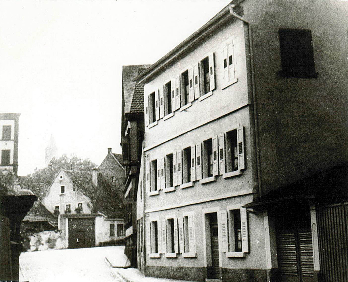 Foto-Sammlung Adolf Krapp, Ordner 5: Schlachthausstraße, 1934 (Museumsgesellschaft Bad Dürkheim e.V. CC BY-NC-SA)