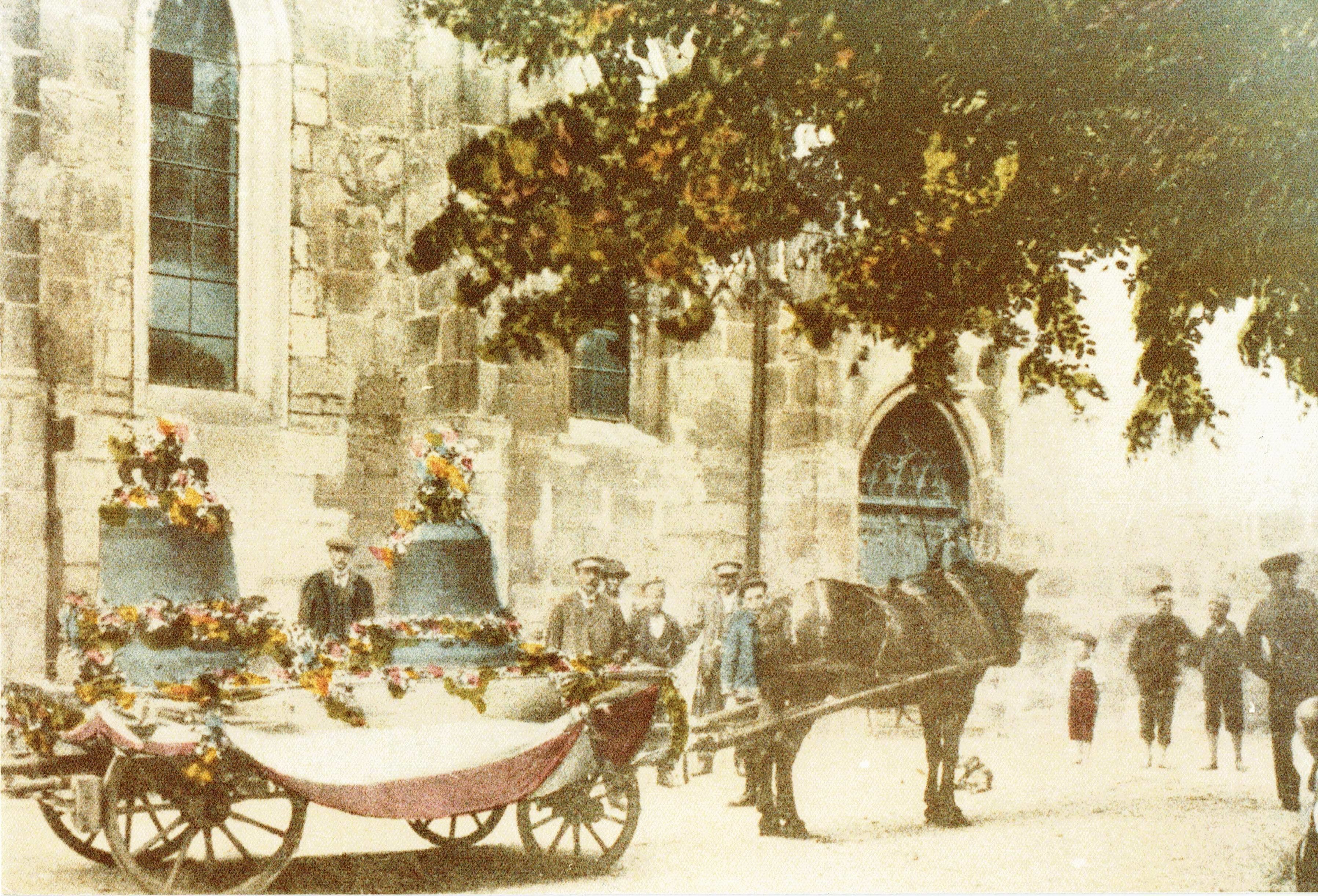 Foto-Sammlung Adolf Krapp, Ordner 9: Glocken Schlosskirche , 1917 (Museumsgesellschaft Bad Dürkheim e.V. CC BY-NC-SA)