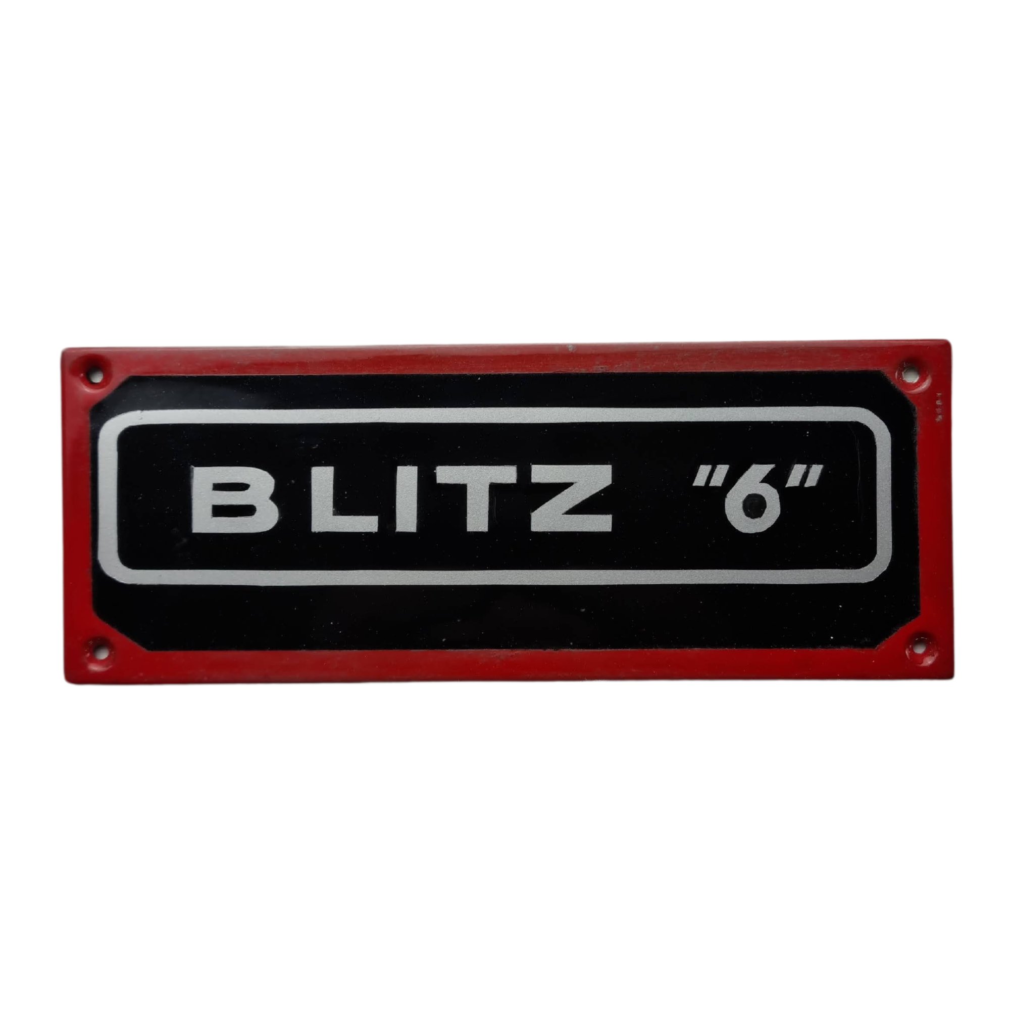 Blitz "6"-Emblem (Deutsches Straßenmuseum e.V. CC BY-NC-SA)