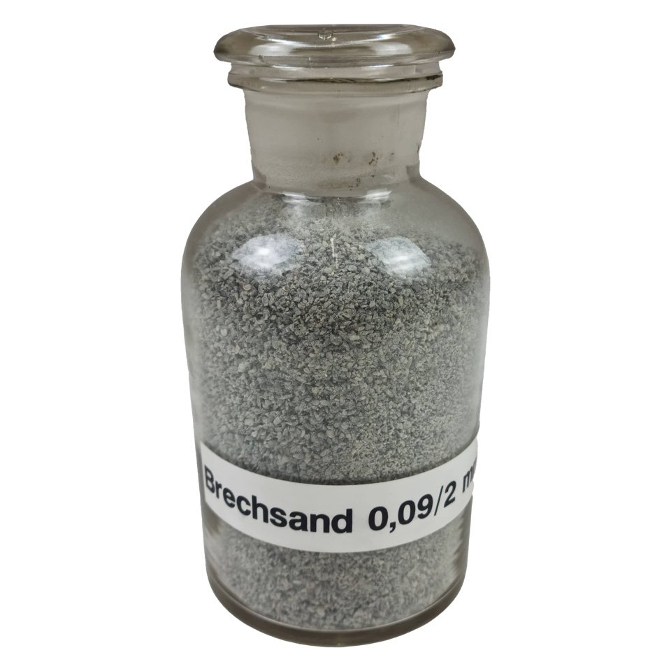 Brechsand 0,09/2 mm (Deutsches Straßenmuseum e.V. CC BY-NC-SA)