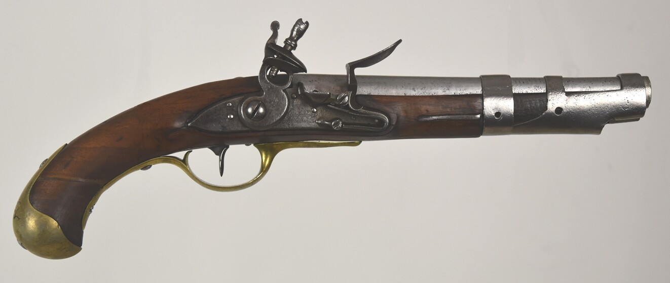 Französische Pistole der Kavallerie und Dragoner M1763 (Blüchermuseum Kaub CC BY-NC-SA)