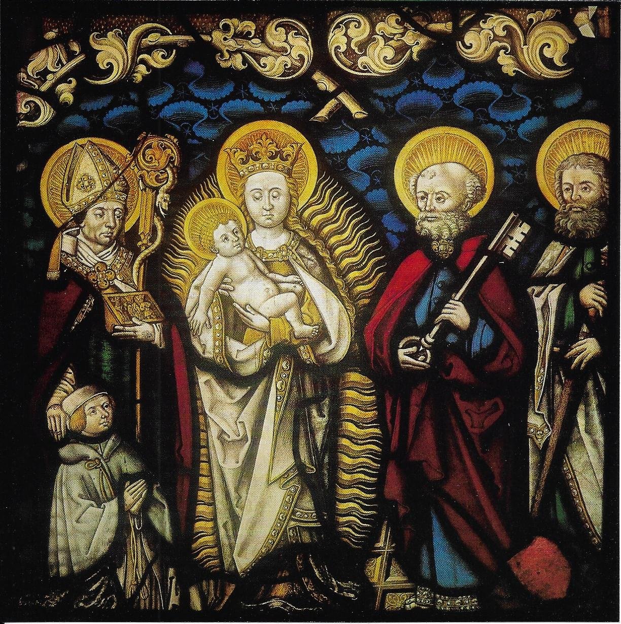 Maria mit den Heiligen Petrus und Paulus (Museum Heylshof, Worms CC BY-NC-SA)