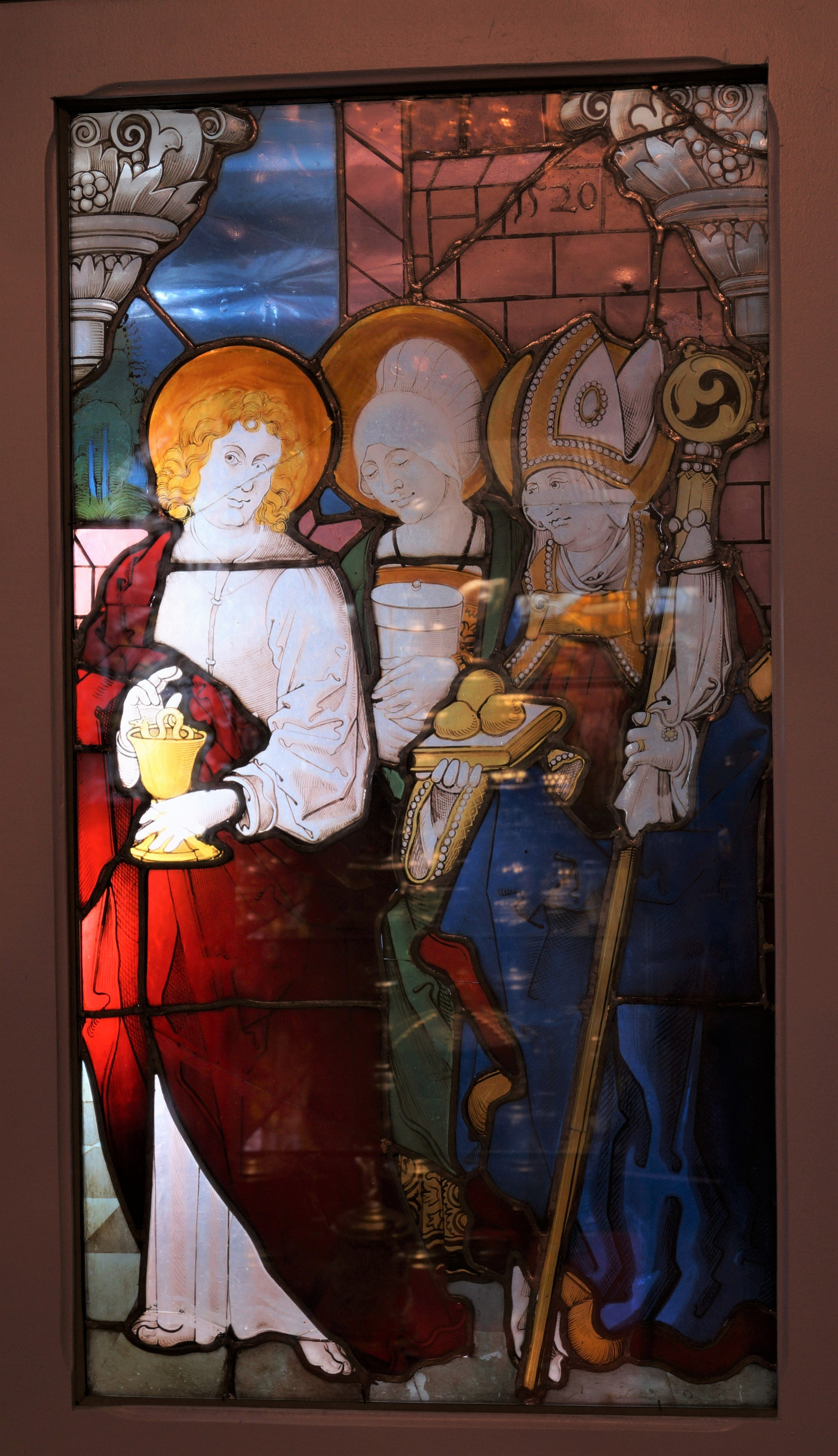 Die Heiligen Johannes Ev., Magdalena und Nikolaus (Museum Heylshof CC BY-NC-SA)