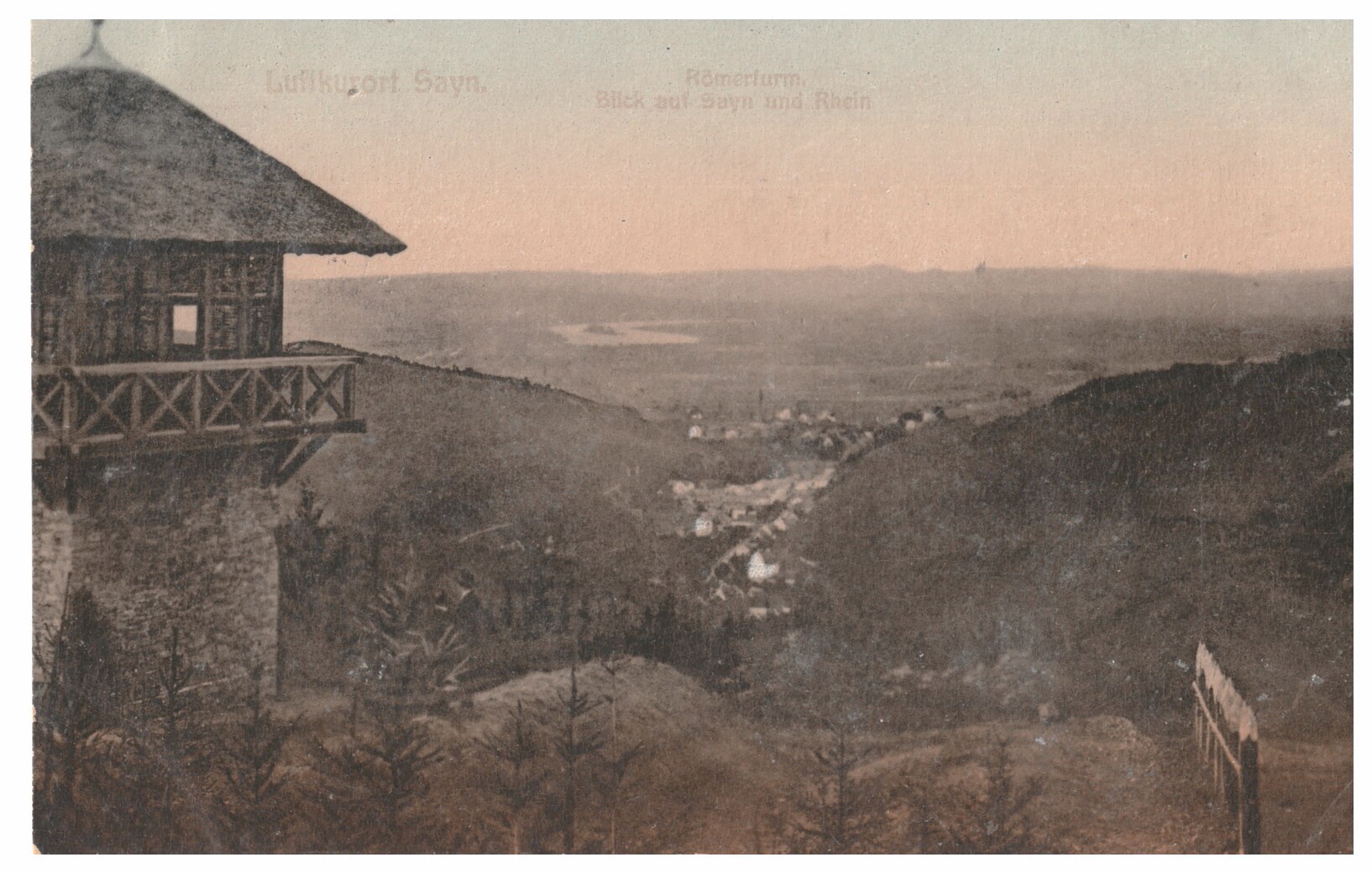 Postkarte Römerturm (Stiftung Sayner Hütte, Rheinisches Eisenkunstguss-Museum CC BY-NC-SA)
