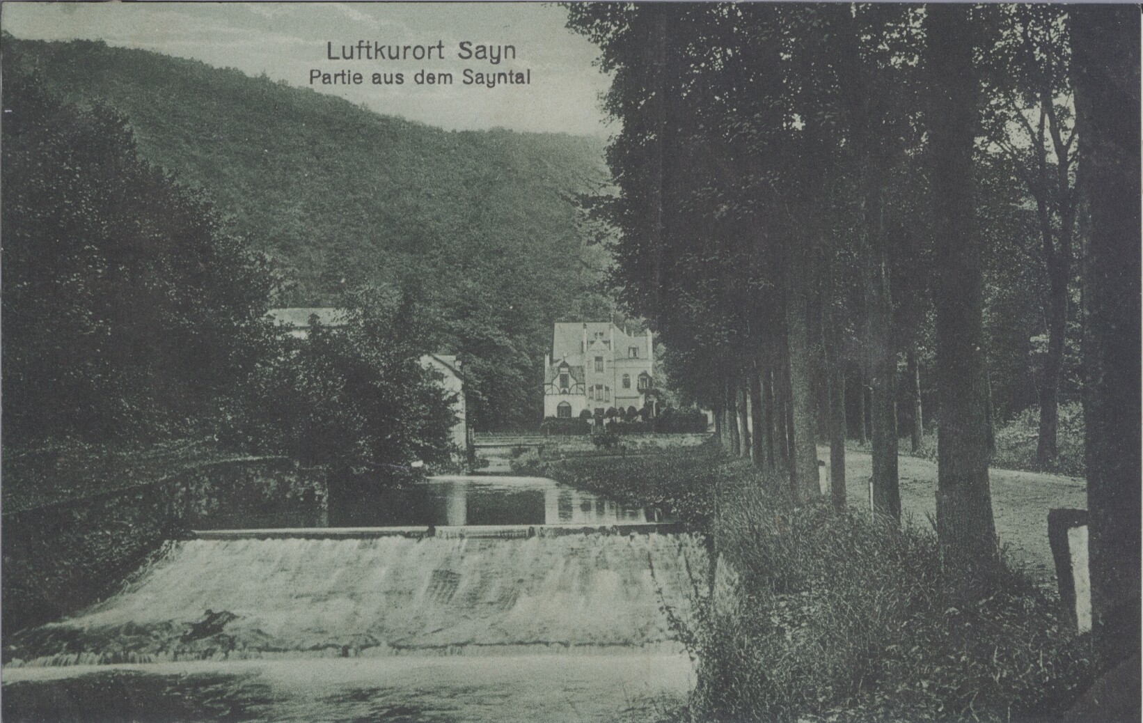 Postkarte, Luftkurort Sayn (Stiftung Sayner Hütte, Rheinisches Eisenkunstguss-Museum CC BY-NC-SA)