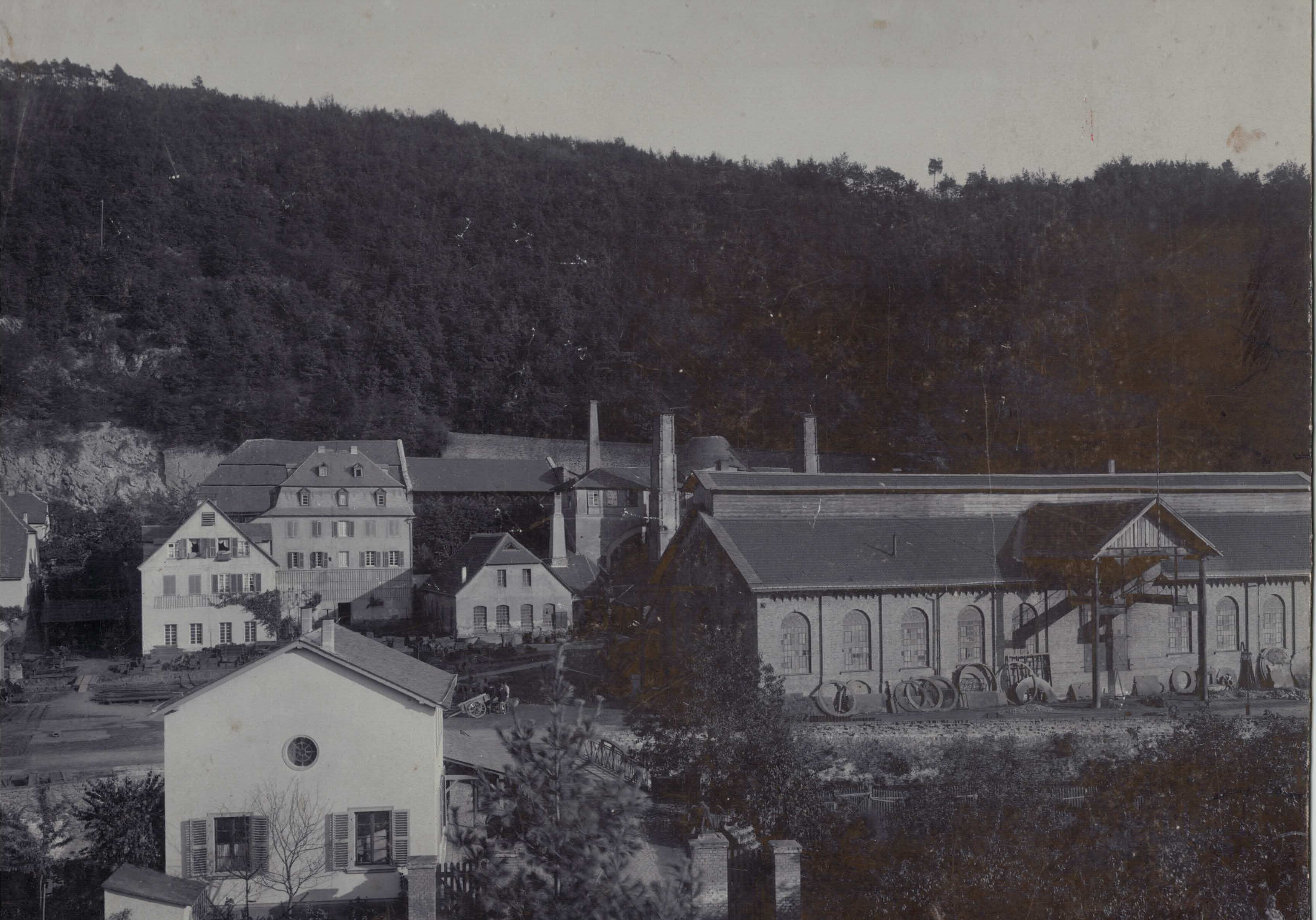 Sayner Hütte um 1890 (Stiftung Sayner Hütte, Rheinisches Eisenkunstguss-Museum CC BY-NC-SA)