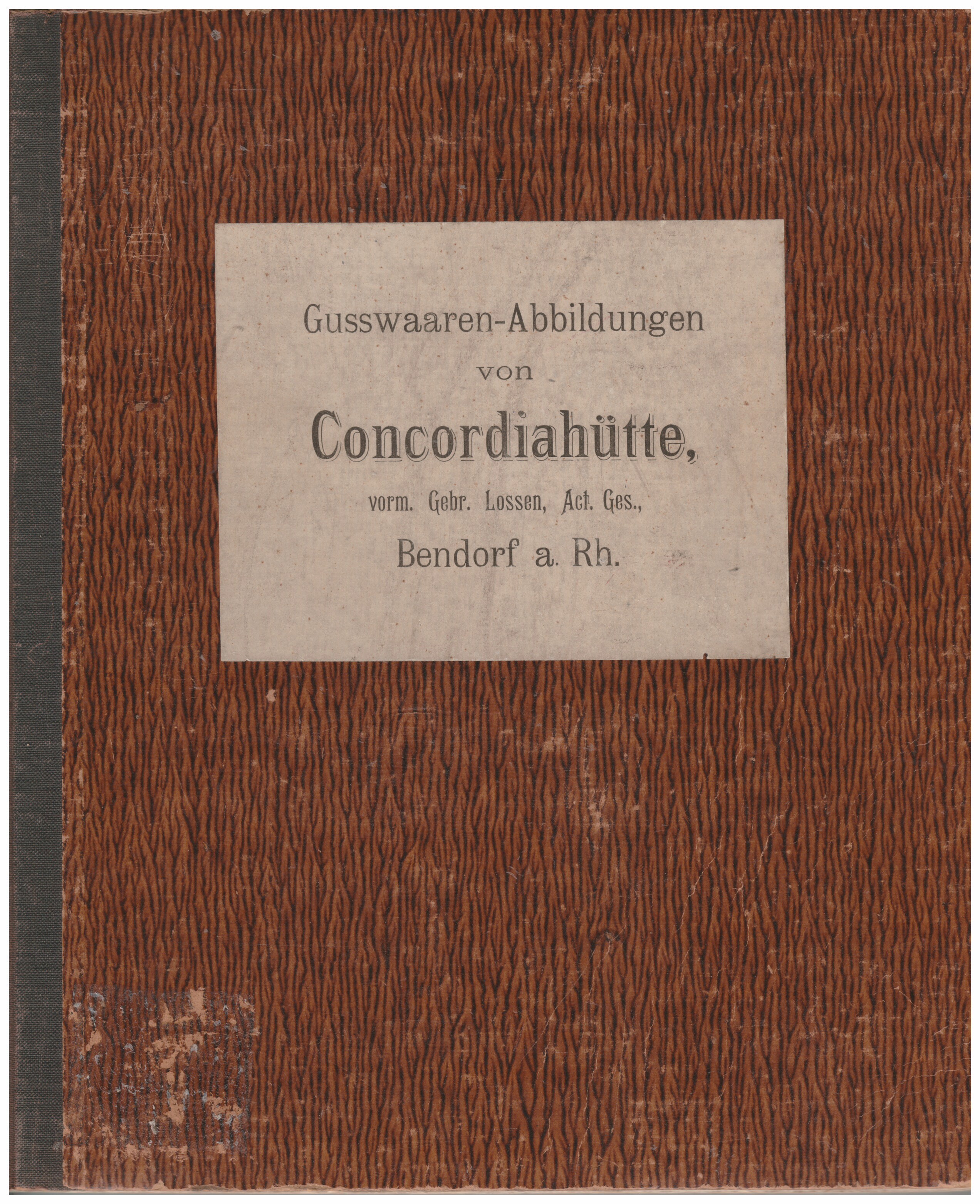 Katalog Concordiahütte 1905 (Stiftung Sayner Hütte, Rheinisches Eisenkunstguss-Museum CC BY-NC-SA)