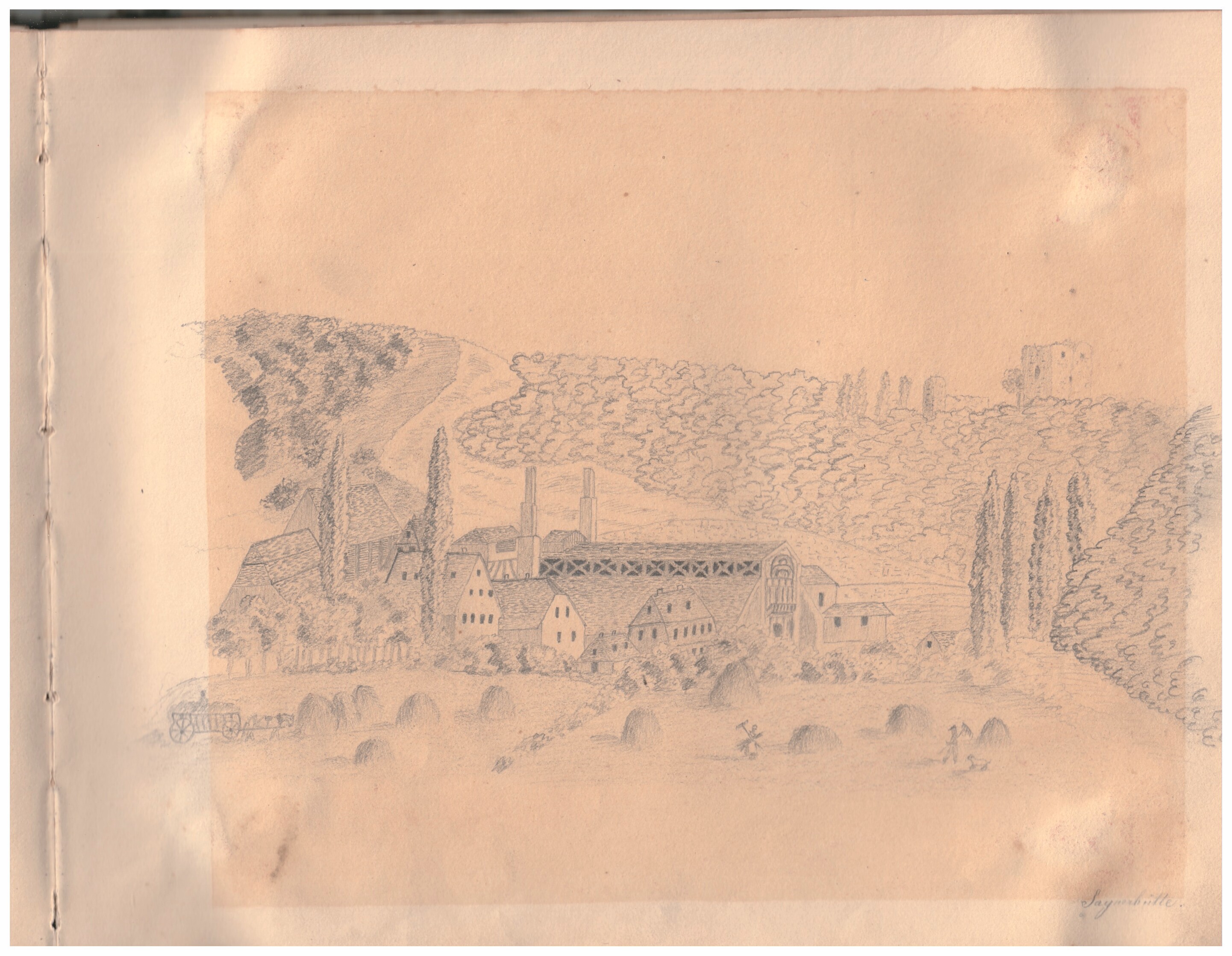 Zeichenbuch Victor Remy 1820-1858 (Stiftung Sayner Hütte, Rheinisches Eisenkunstguss-Museum CC BY-NC-SA)
